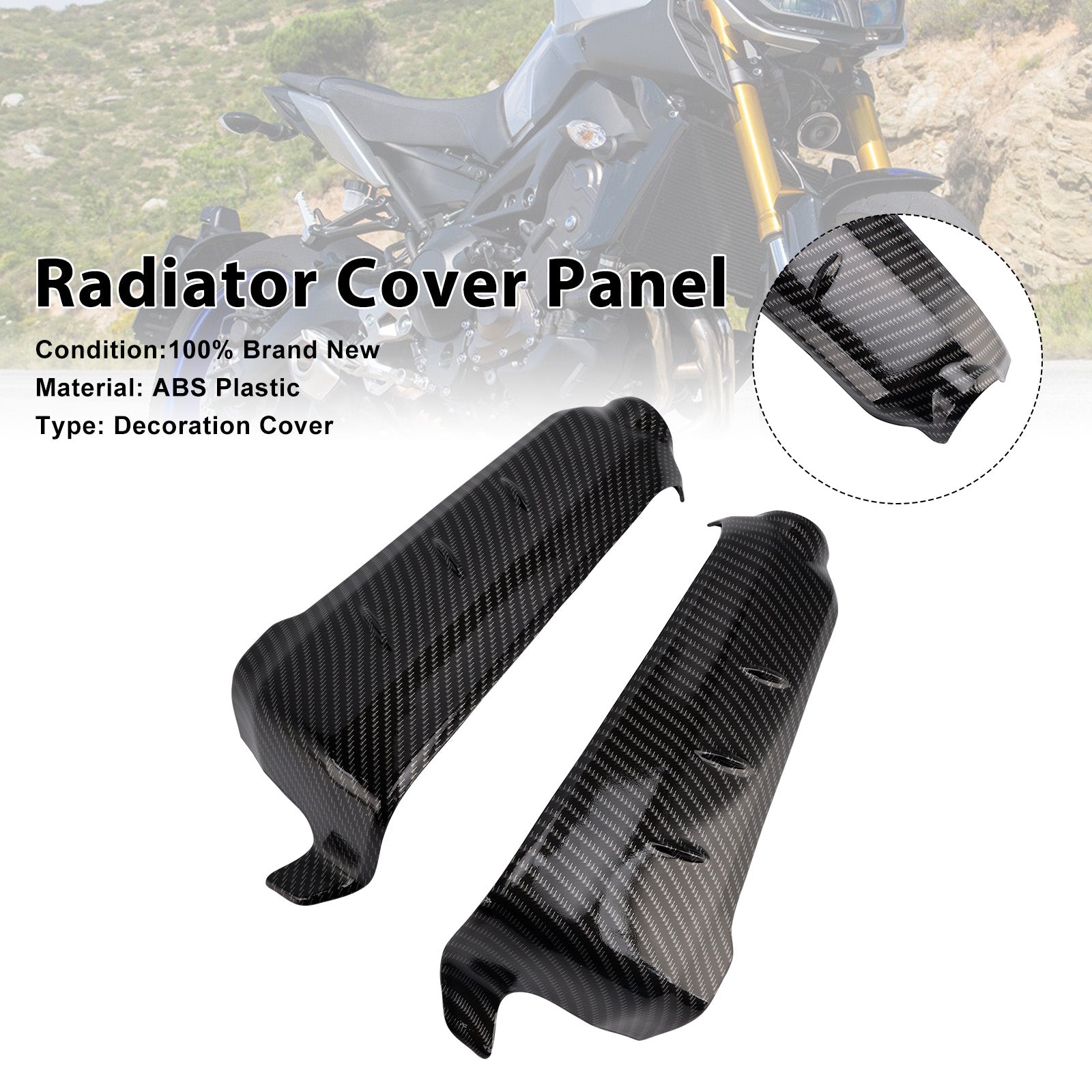 Radiator Side Cover Fairing Panels For Yamaha MT-09/SP 2021-2024