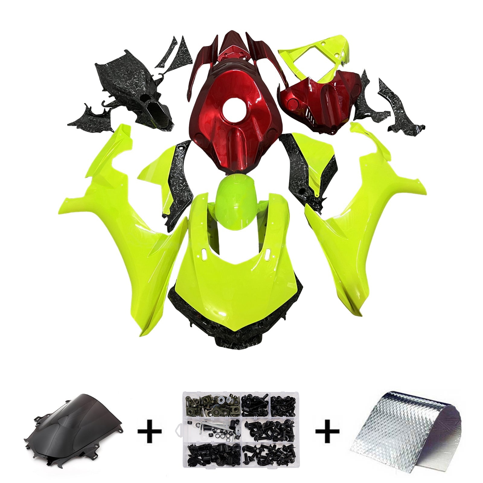 Injection Fairing Kit Bodywork Plastic ABS For Yamaha YZFR1 YZF-R1 2015-2019