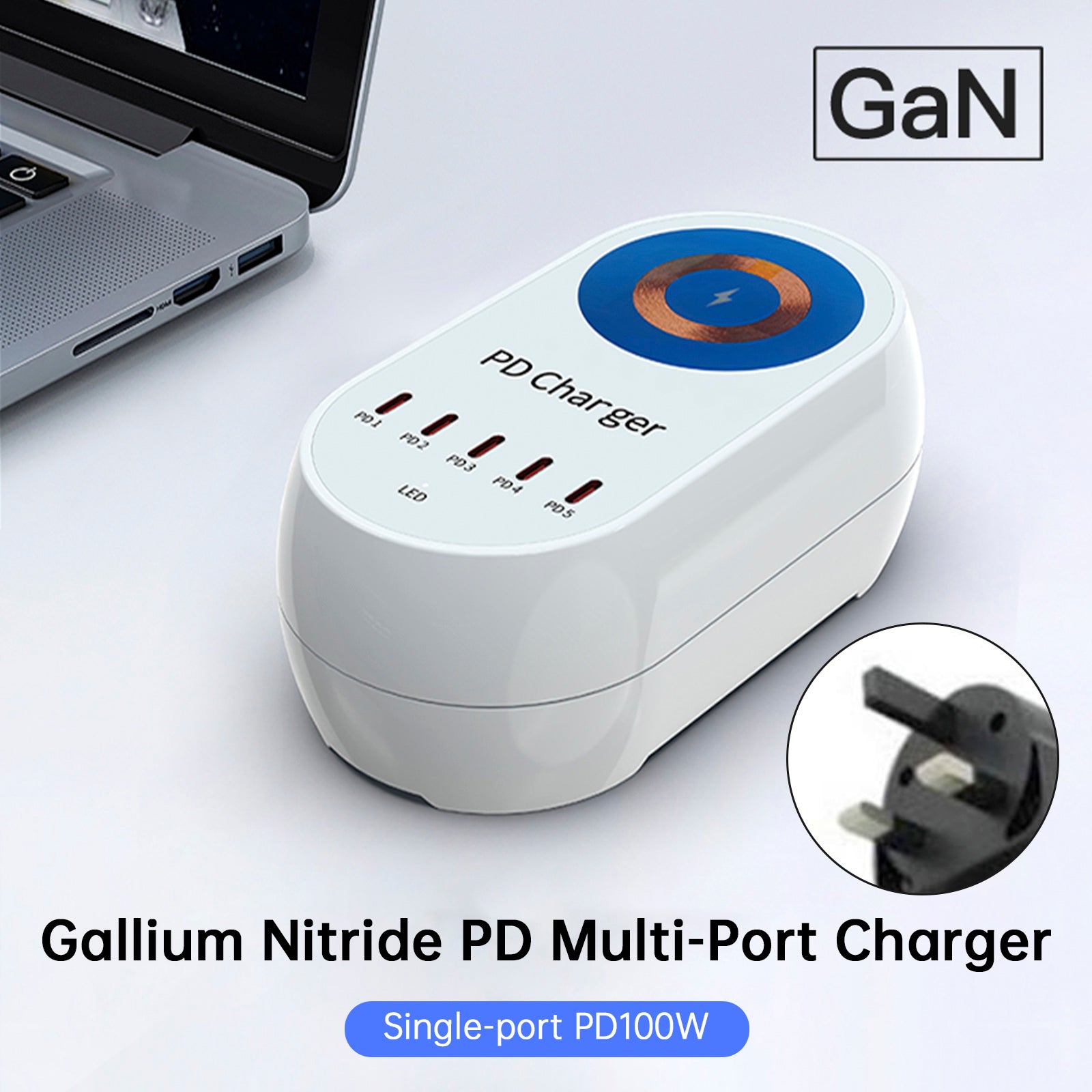 140W Charger Magnetic Wireless Fast Charging PD100W Laptop Mobile Phone Charger