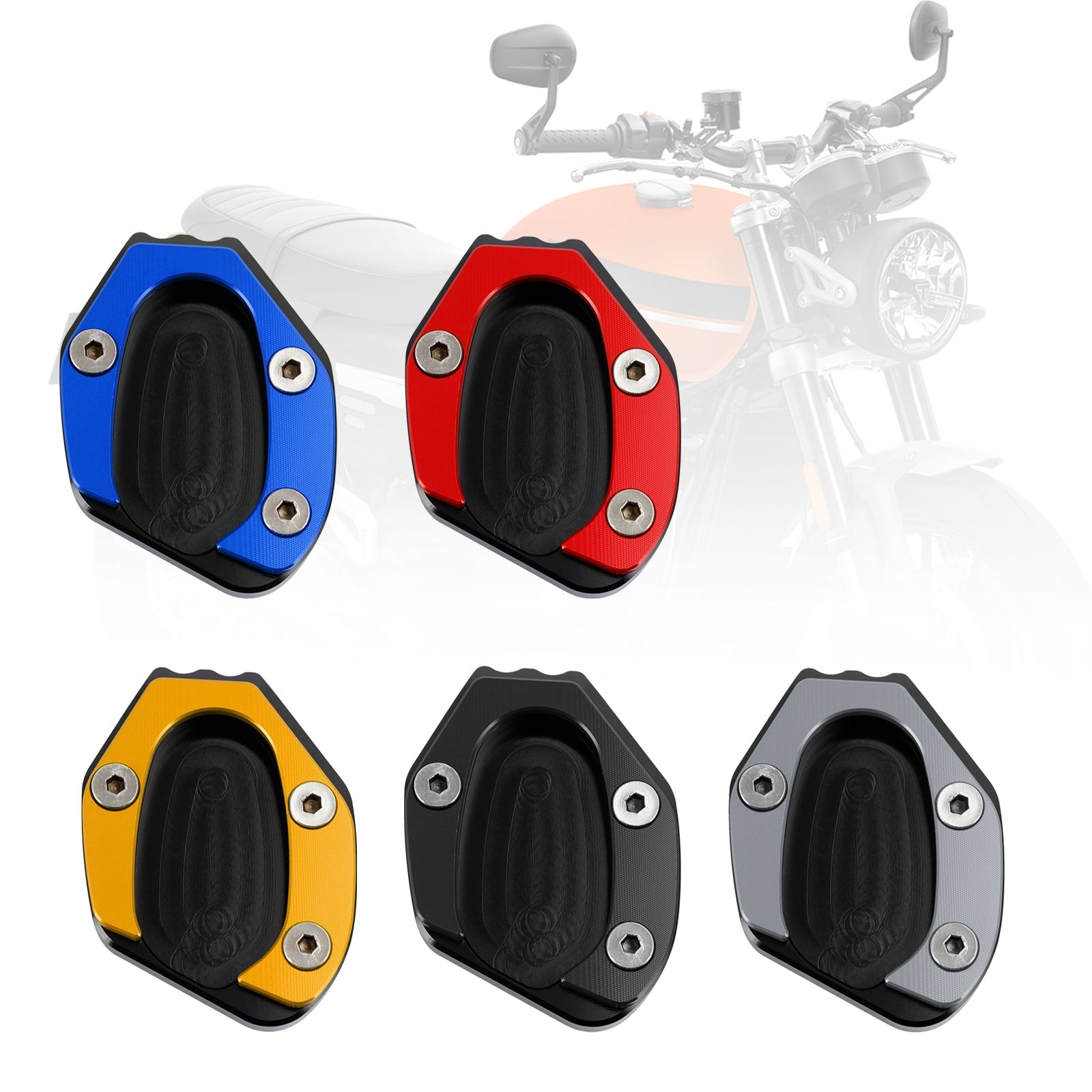 Almohadilla de placa ampliada con soporte para speed twin 1200 2019-2021 thruxton 1200/R 2016-2019