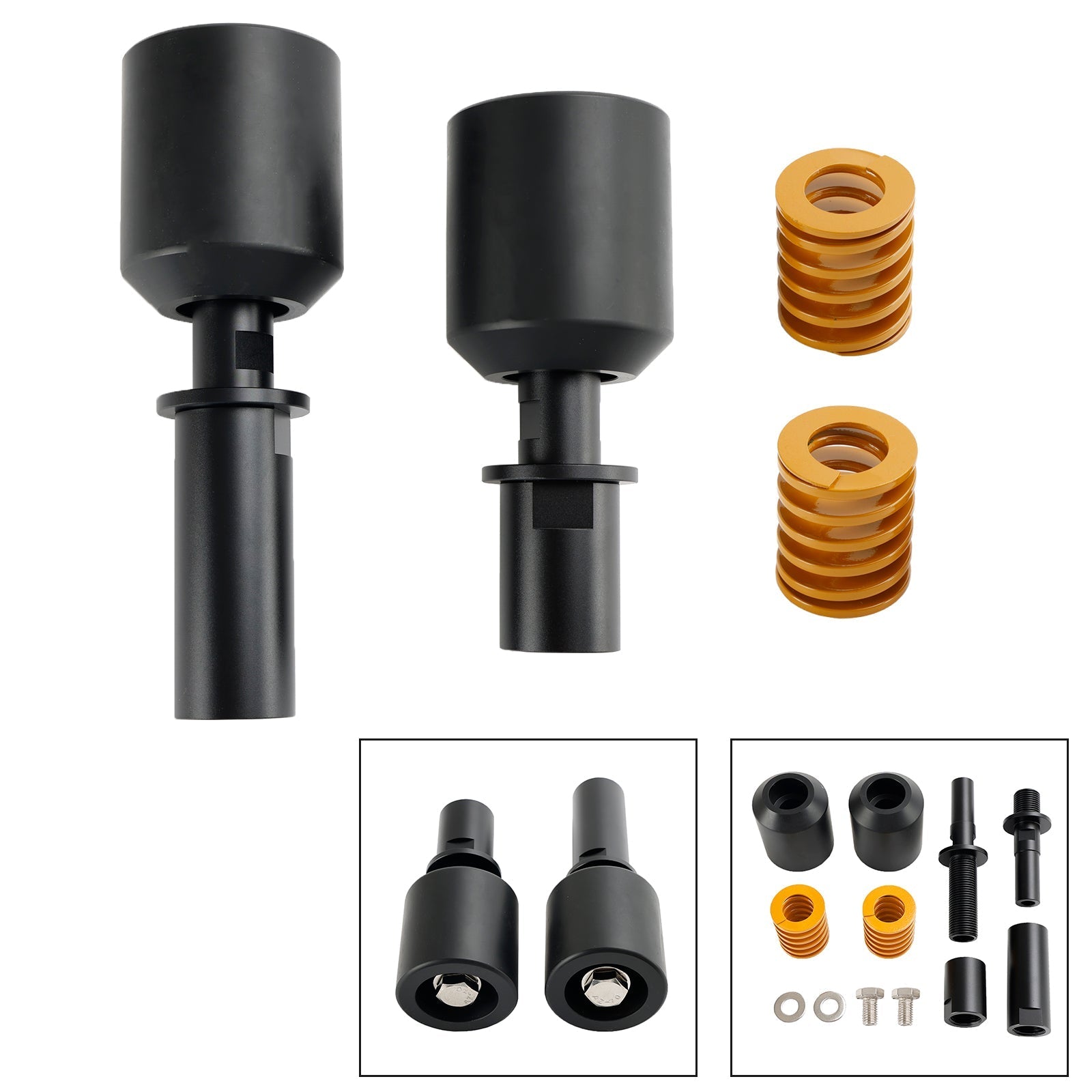 2023-2024 KAWASAKI ZX-4R Aluminum Frame Crash Slider Protection Black