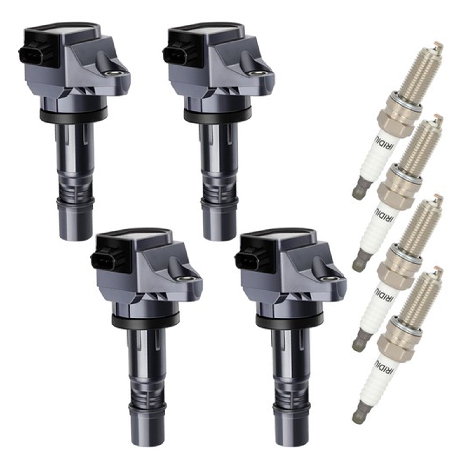4x Ignition Coil+4x Spark Plug UF672 For Acura ILX 2.0L Honda Civic HR-V 1.8L