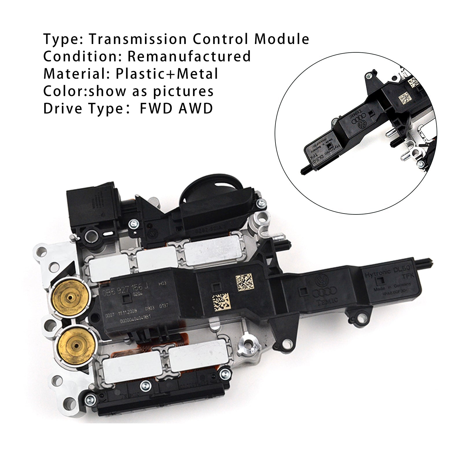 2009-2016 Audi A4L QU. Transmission Control Module TCU TCM 0B5927156J DL501 0B5 927256D