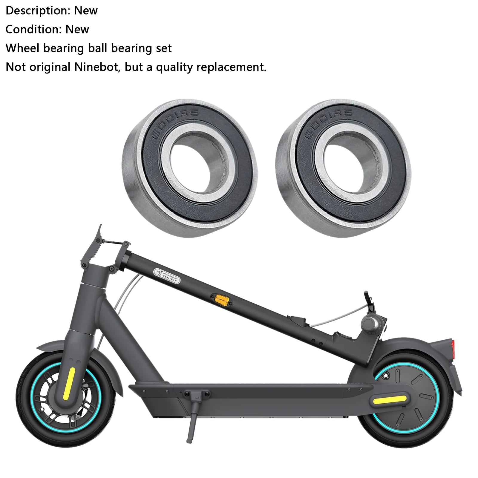 2pcs Electric Scooter Front Wheel ball Bearings For Ninebot MAX G30 G30D