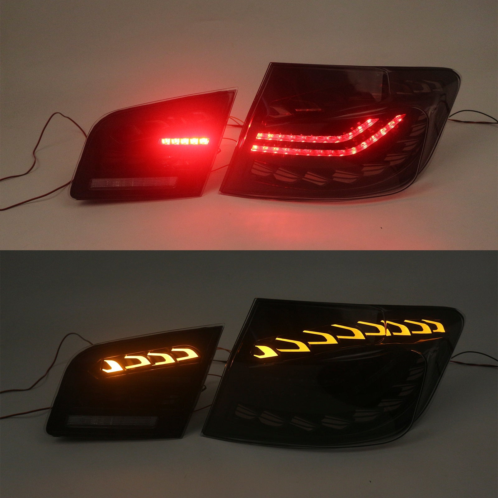 2010-2016 BMW 6th Gen 5-Series5F10 F18 M5 L&R Smoked LED Tail Lights Rear Lamp Assembly