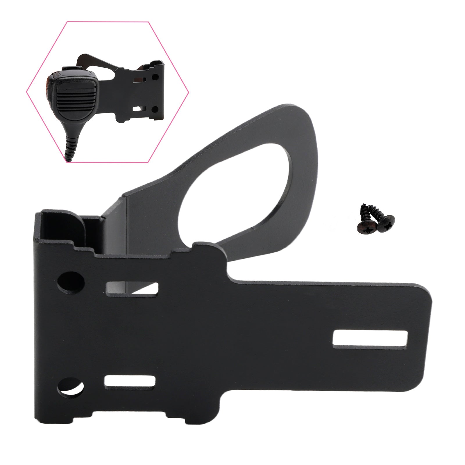Handheld Radio Grab Bar Mount Mic Mount Holder Fit for Wrangler JK and JL