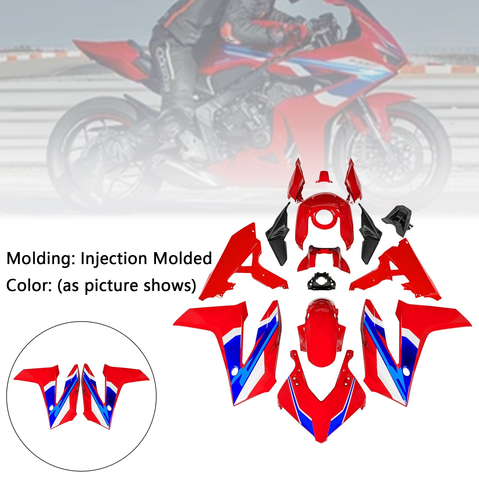 Injection ABS Plastic Bodywork Fairing Kit for Honda CBR650R 2024-2025