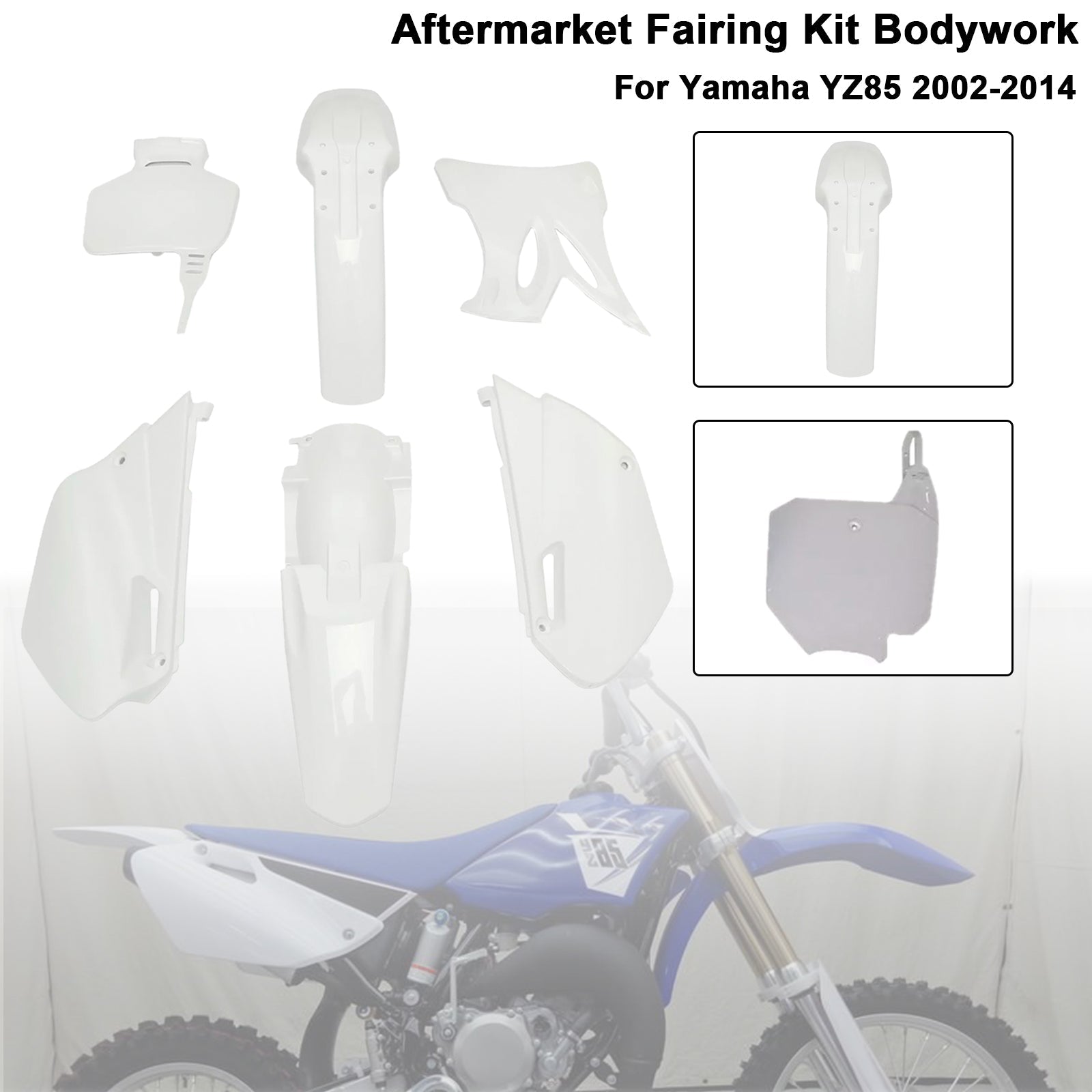 Body Plastic Kit Fender Fairing For Yamaha YZ85 2002-2014