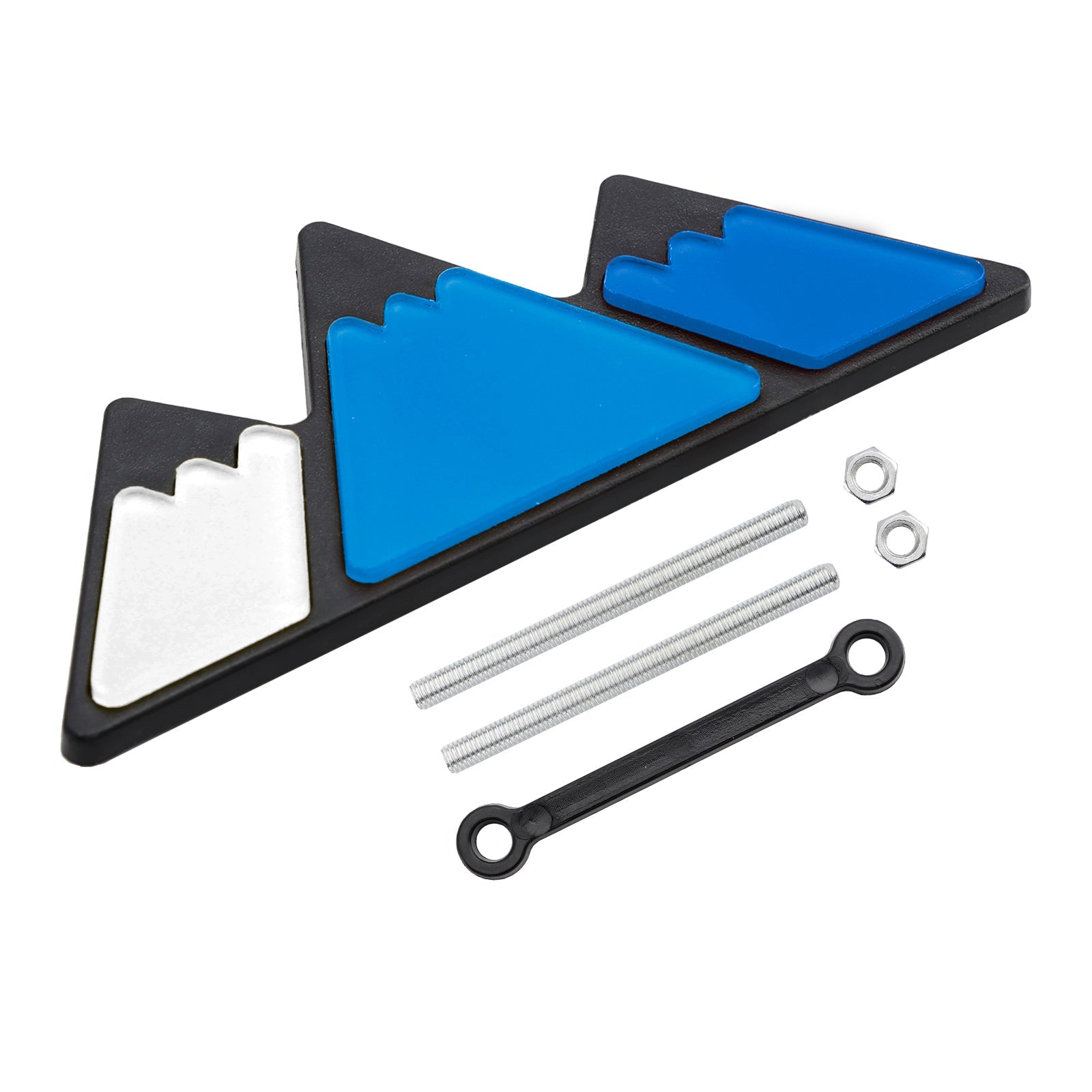 Tri-Color Grille Badge Emblem for Toyota Tacoma TRD Tundra RAV4 Blue Scheme