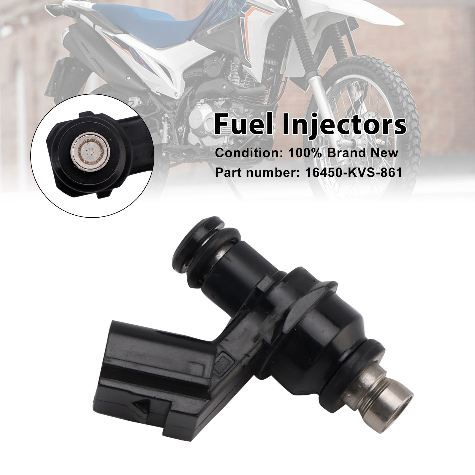 2011-2013 Honda TITAN150 /NXR 2013/NXR150/NXR160BROS Fuel Injectors 16450-KVS-861