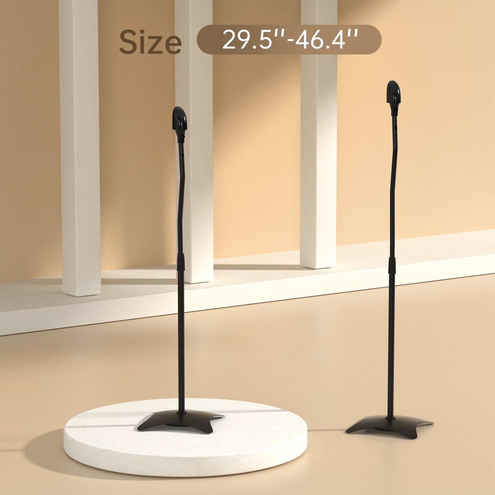 Universal Surround Sound Adjustable Height Speaker Stands Set Of 4 Speaker