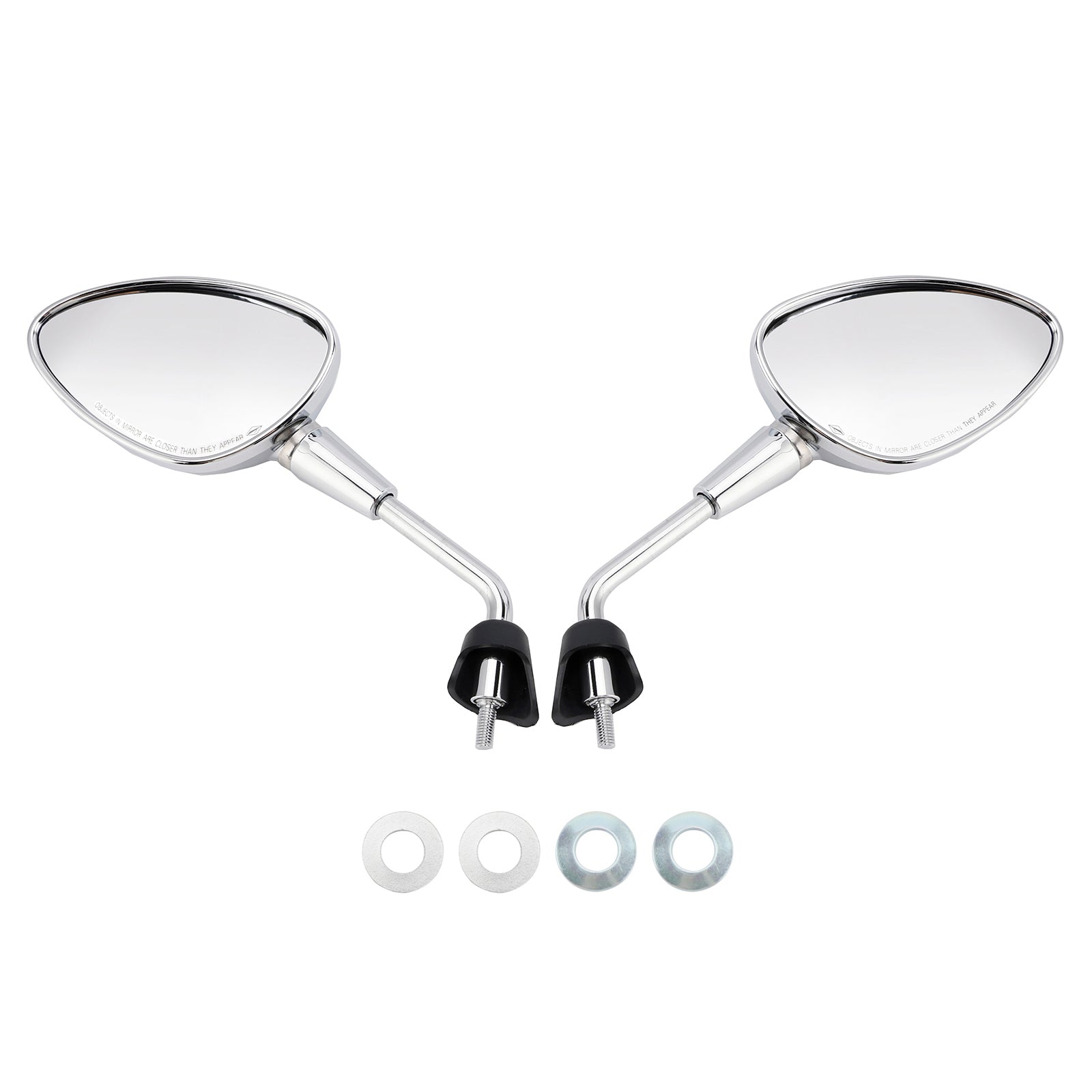 Mirror M8 Shorty left&right Chrome For Piaggio Vespa Sprint 50 125 150 Scooter
