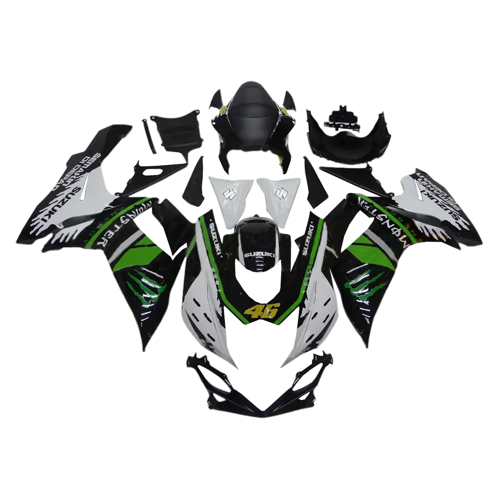 Amotopart Suzuki GSXR 600/750 2011-2025 K11 Fairing Kit Bodywork Plastic ABS