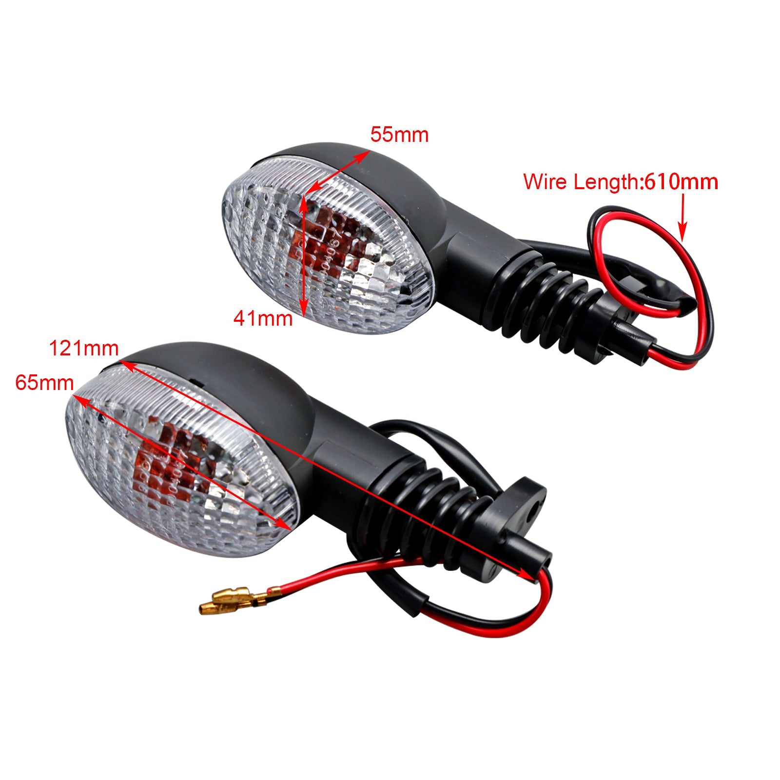 가와사키 닌자 250R KLX 125 150 250 300의 신호 표시등 표시 램프를 돌리십시오.