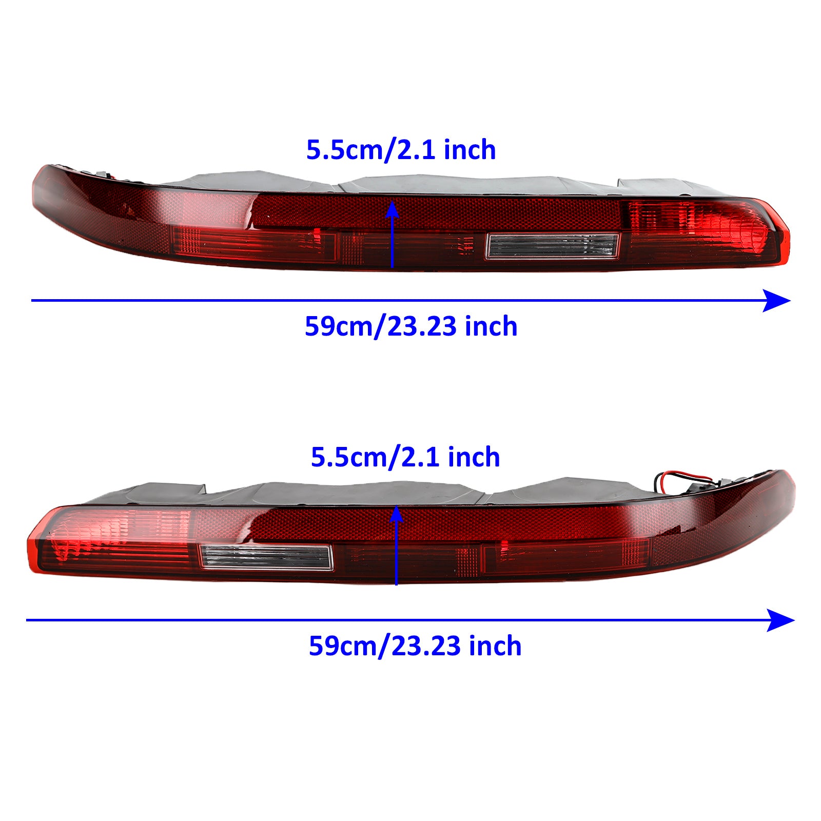 L+R Rear Bumper Tail Lamp Fog Lamp Assembly 4M0945095A 96A For AUDI Q7 2016-2023