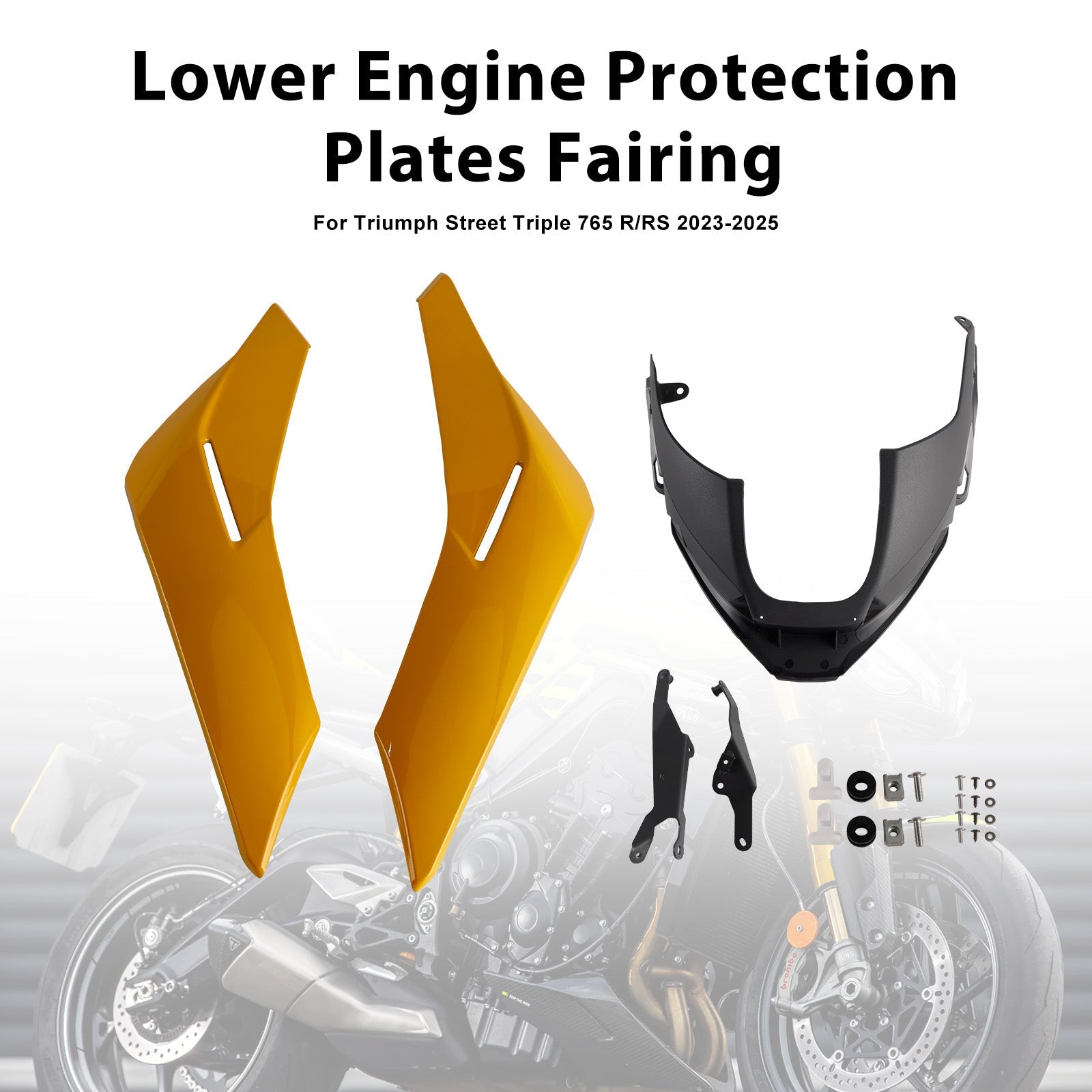 2023-2025 Street Triple 765 R/RS Engine Lower Belly Pan Panels Guard Fairing