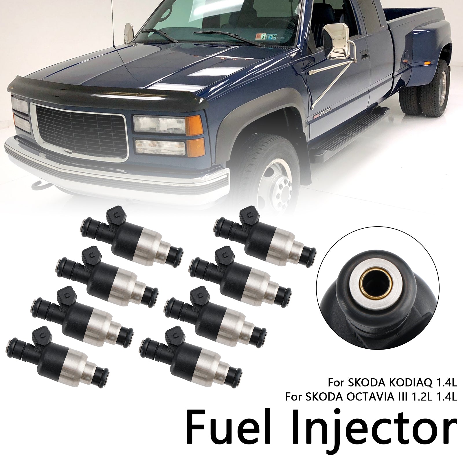 8PCS Fuel Injector 17109596 Fit Chevrolet Fit GMC 7.4L V8 1996-2000 83211150