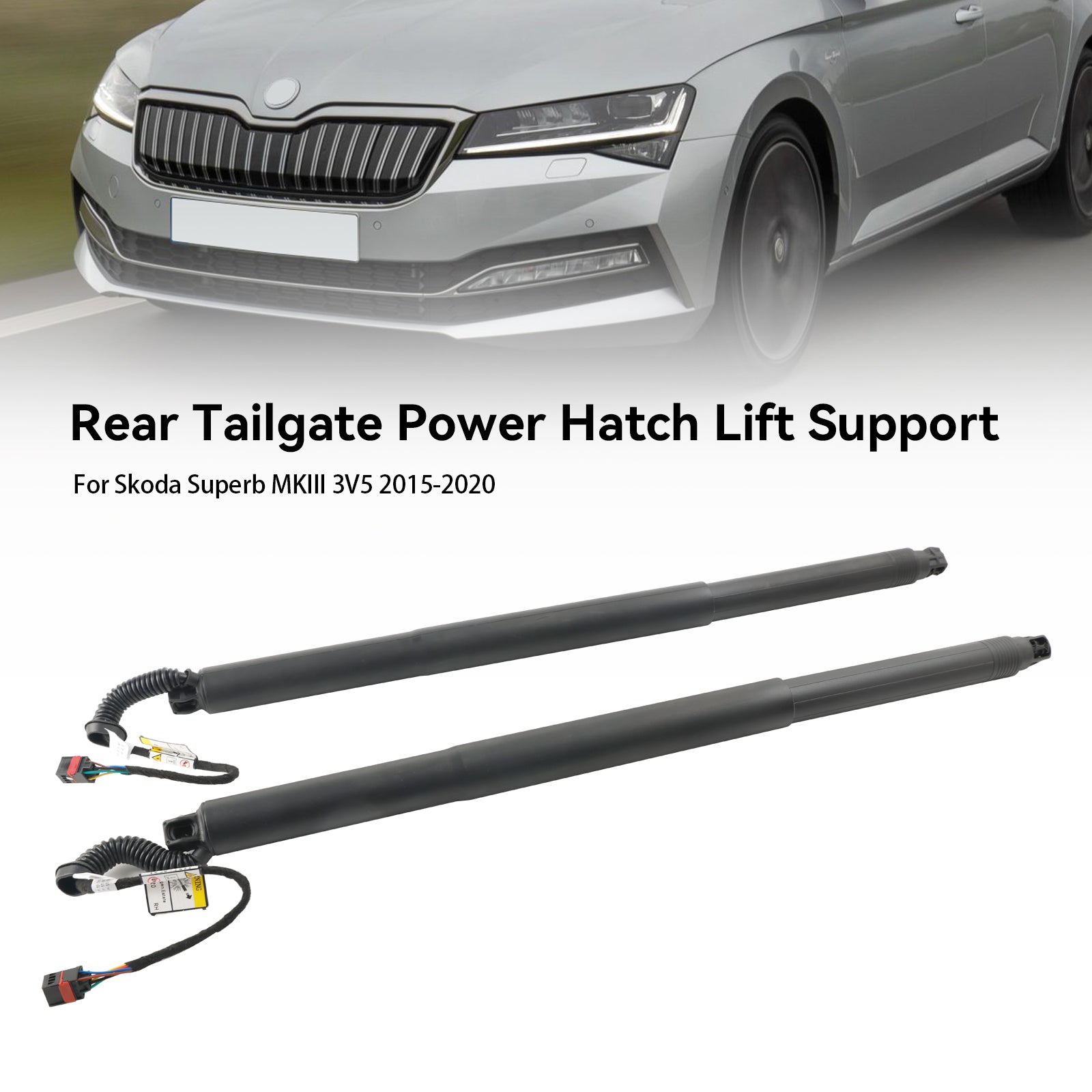 2015-2020 Skoda Superb III 3V5 2PCS Electric Tailgate Gas Struts 3V9827851B 3V9827852B