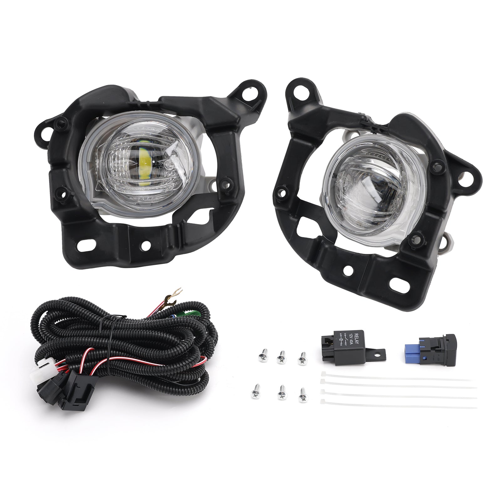 2021-2024 For Toyota Venza Pair LED Bumper Fog Lights Driving Lamps w/ Switch TO1038271