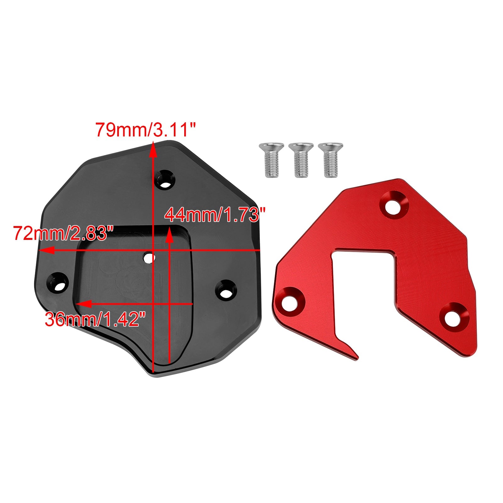 2008-2020 Suzuki GSXR1300R Kickstand Enlarge Plate Pad