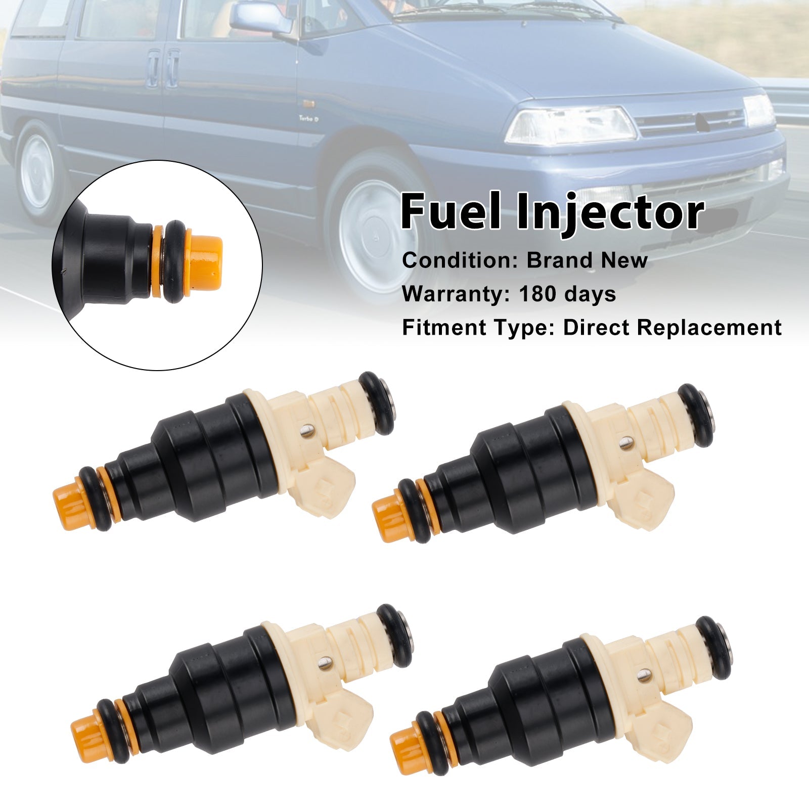 4PCS Fuel Injectors 0280150701 Fit Ford Motorsport Escort RS Turbo Rst Beige