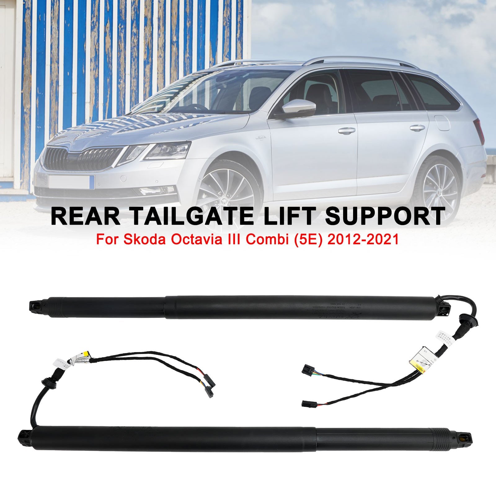 2012-2021 Skoda Octavia III Combi (5E) 2PCS Electric Tailgate Gas Strut 5E9827852F 5E9827851F