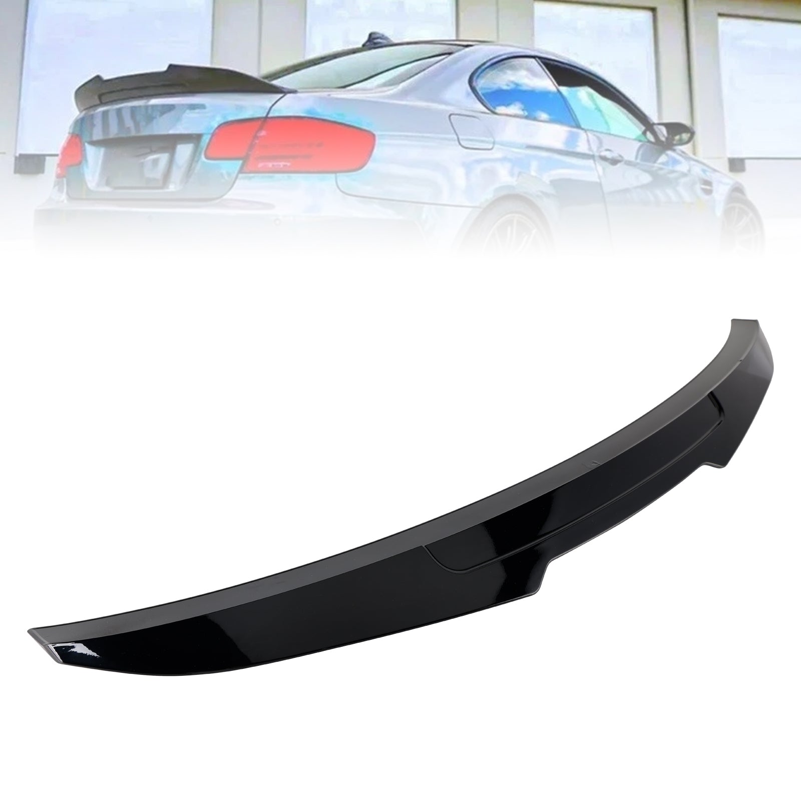 2007-2013 BMW M3 E92 Coupe Gloss Black Rear Boot Spoiler