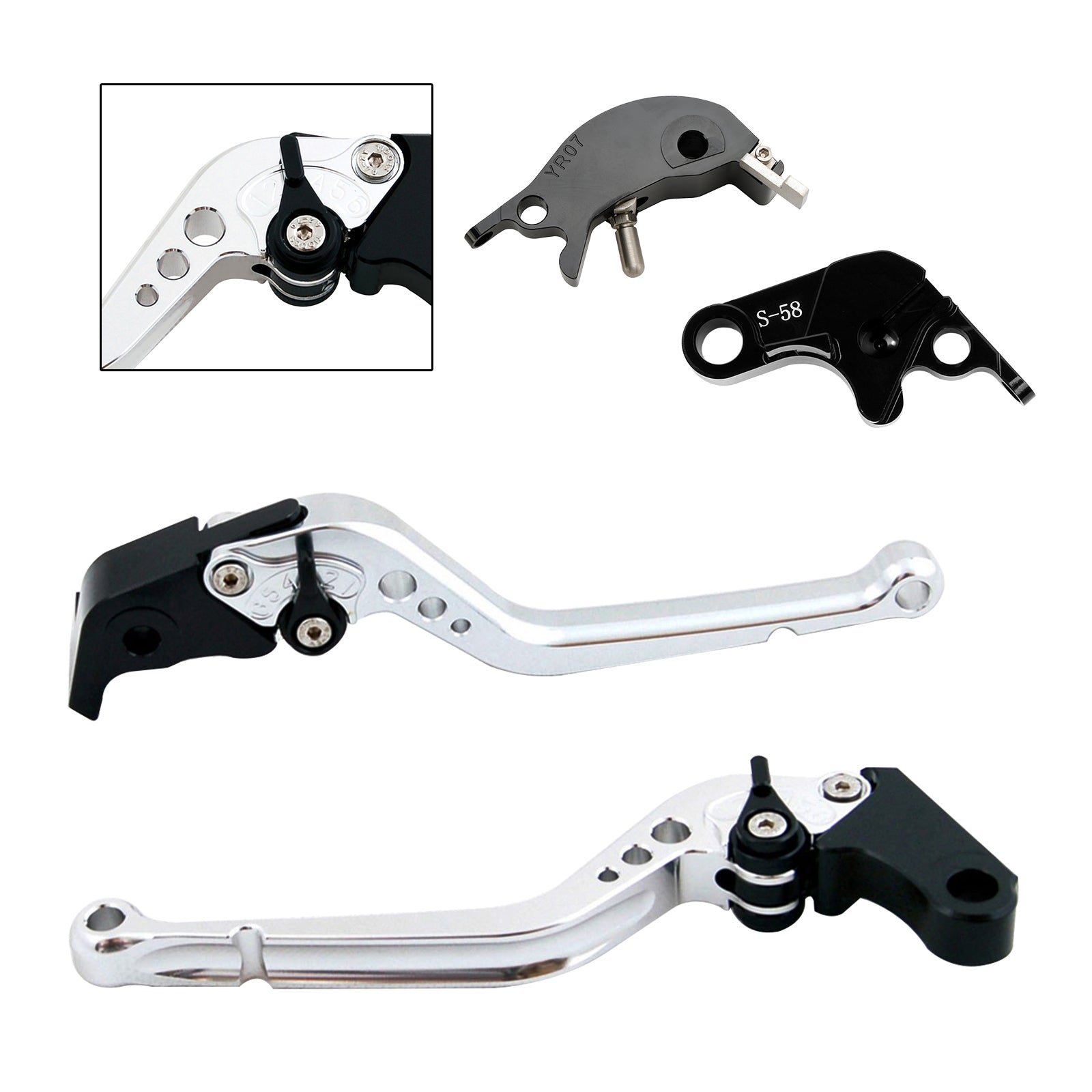 Long Clutch Brake Lever fit for YAMAHA YZF R7 MT-10/SP FZ-10/SP 2022-23
