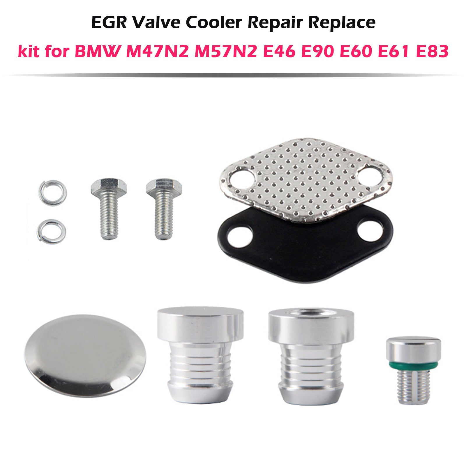 EGR Valve Cooler Repair Replace kit for BMW M47N2 M57N2 E46 E90 E60 E61 E83