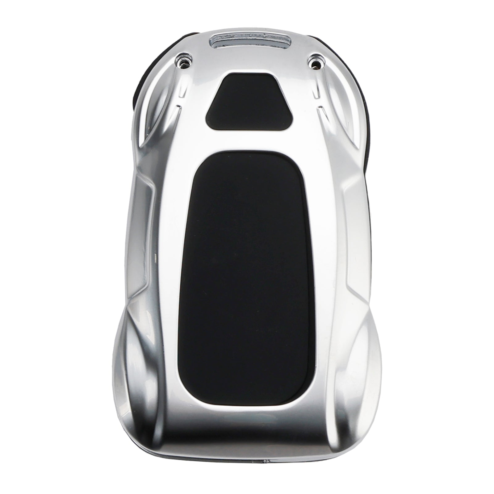 VW Polo Skoda Leather Alloy Zinc Car Key Silvery Case Cover