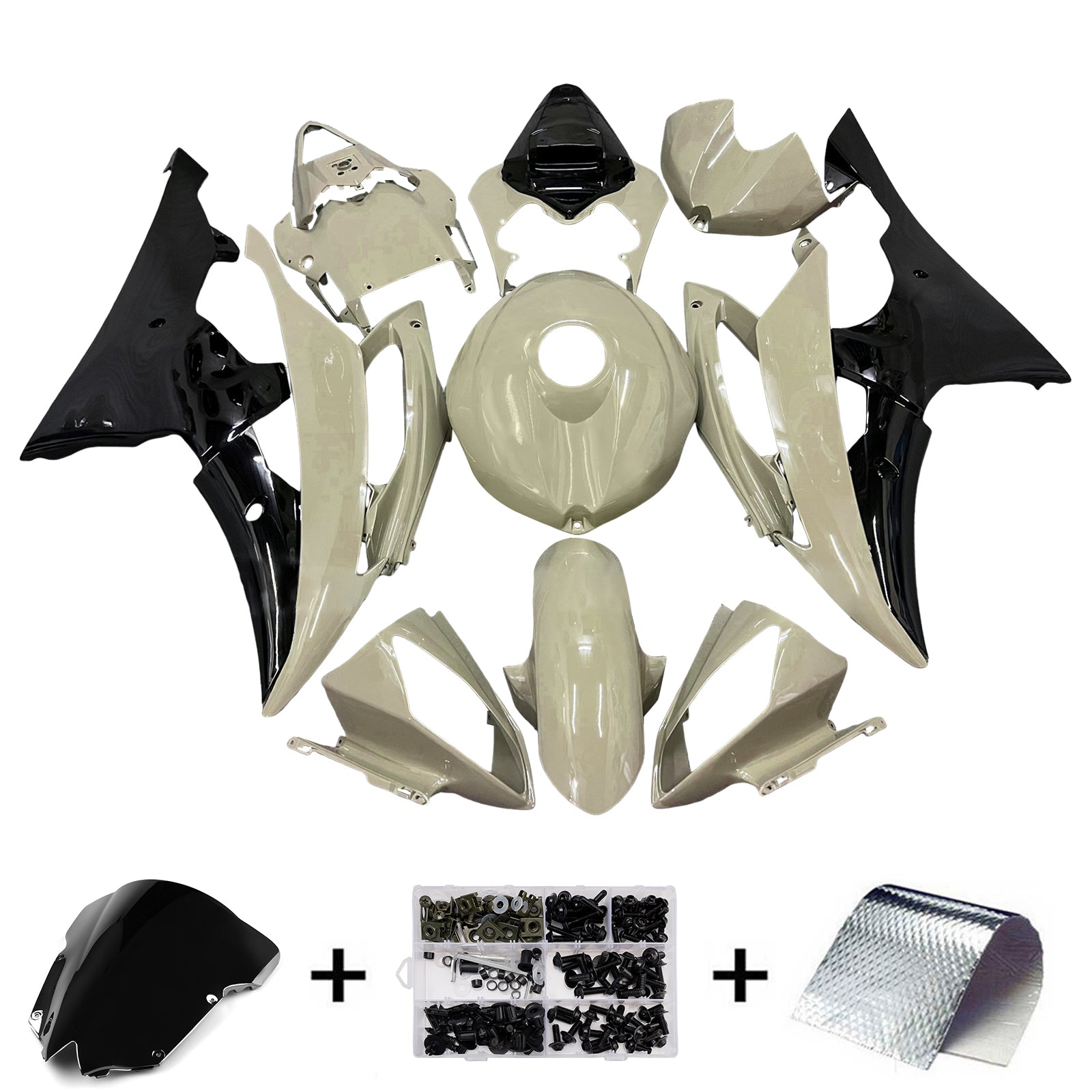 Injection Fairing Kit Bodywork Plastic ABS For Yamaha YZFR6 YZF-R6 2008-2016