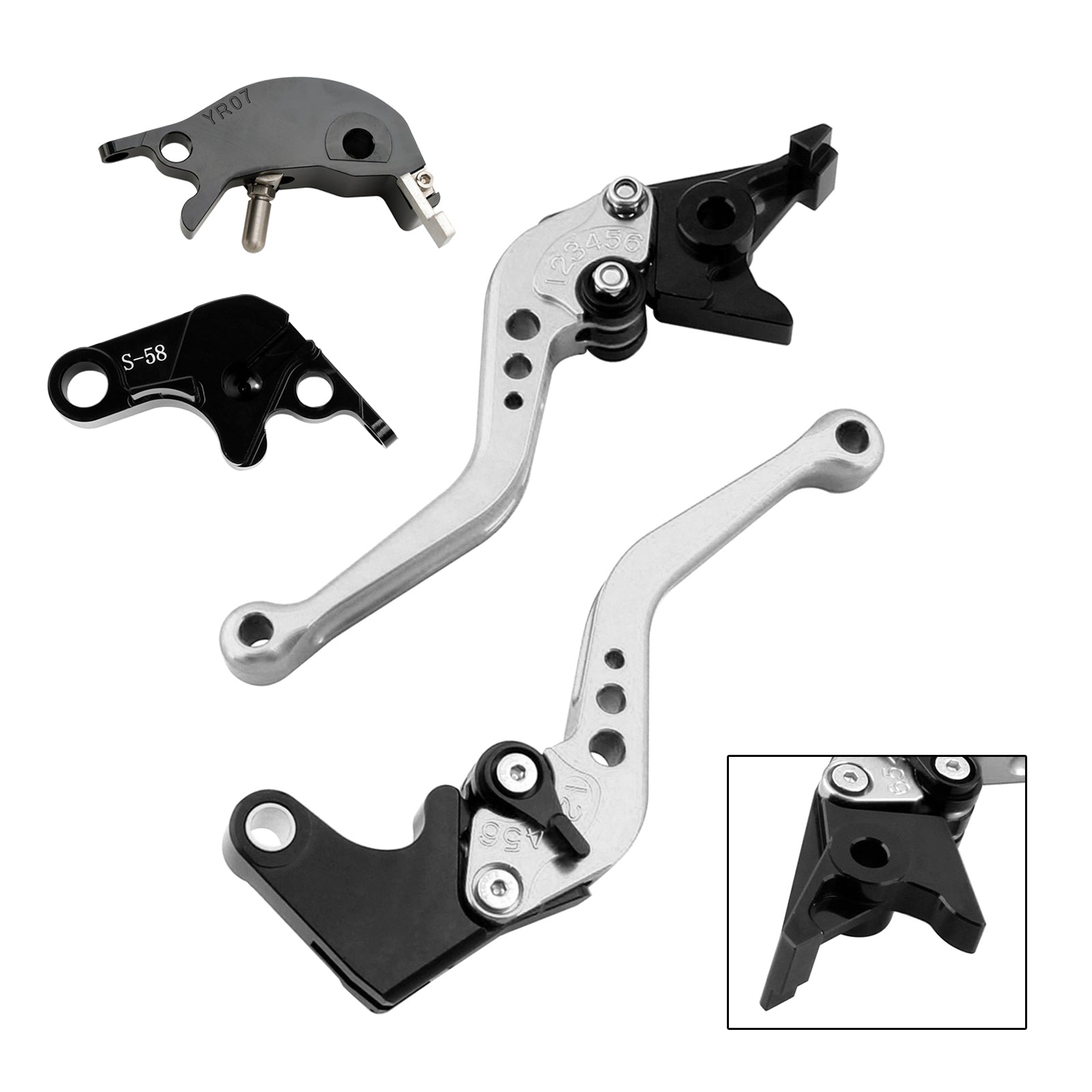 NEW Short Clutch Brake Lever fit for YAMAHA YZF R7 MT-10/SP FZ-10/SP 2022-23