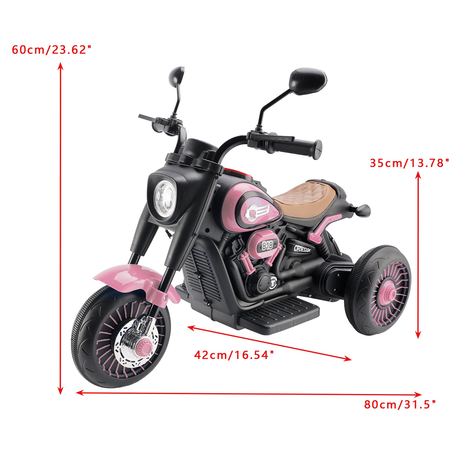 3Wheel 6V Kid Ride On Motorcycle Electric Toy With Colorful Light And Music