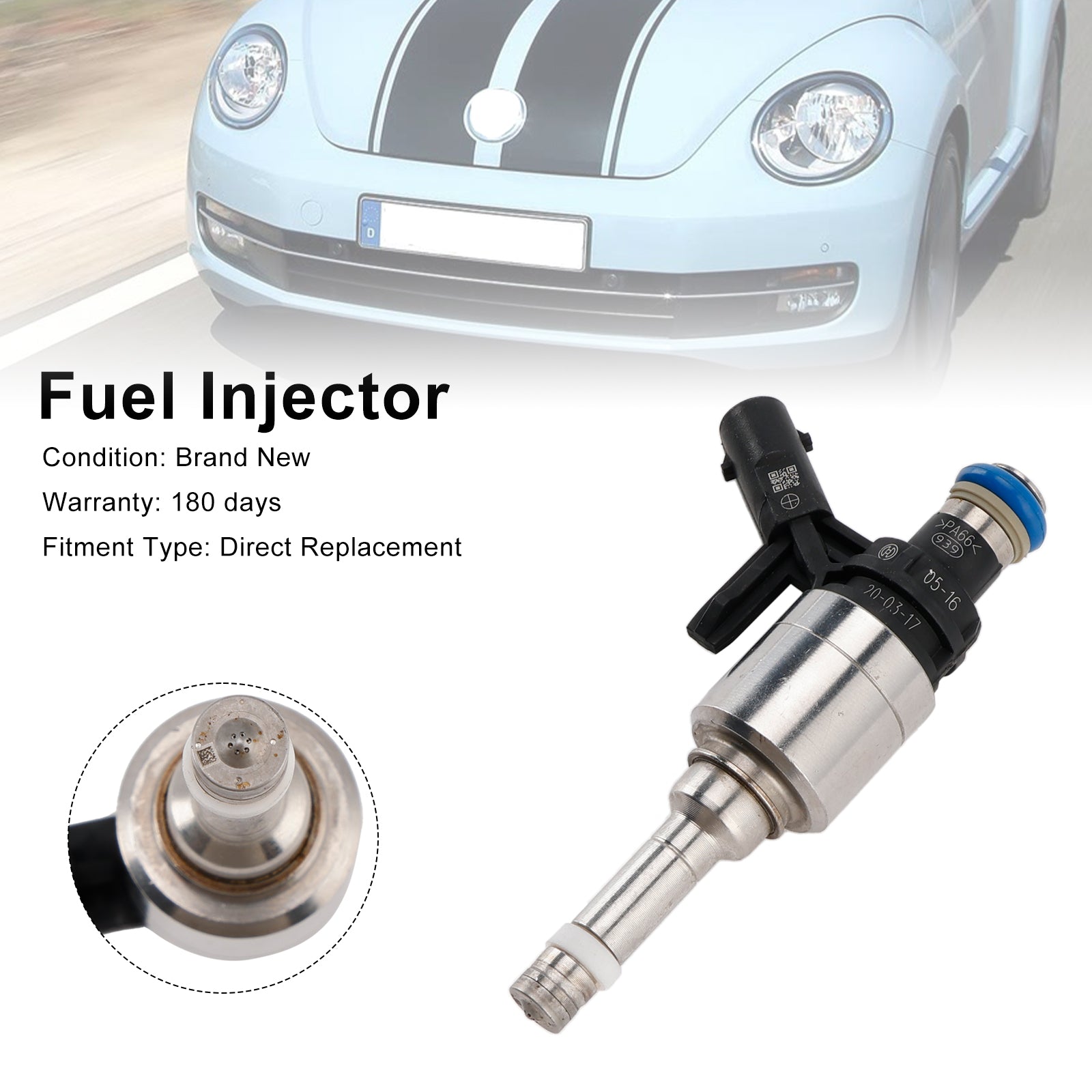 1PCS Fuel Injector 0261500792 Fit VW Beetle Golf Jetta Tiguan 2.0L 06A906036Q