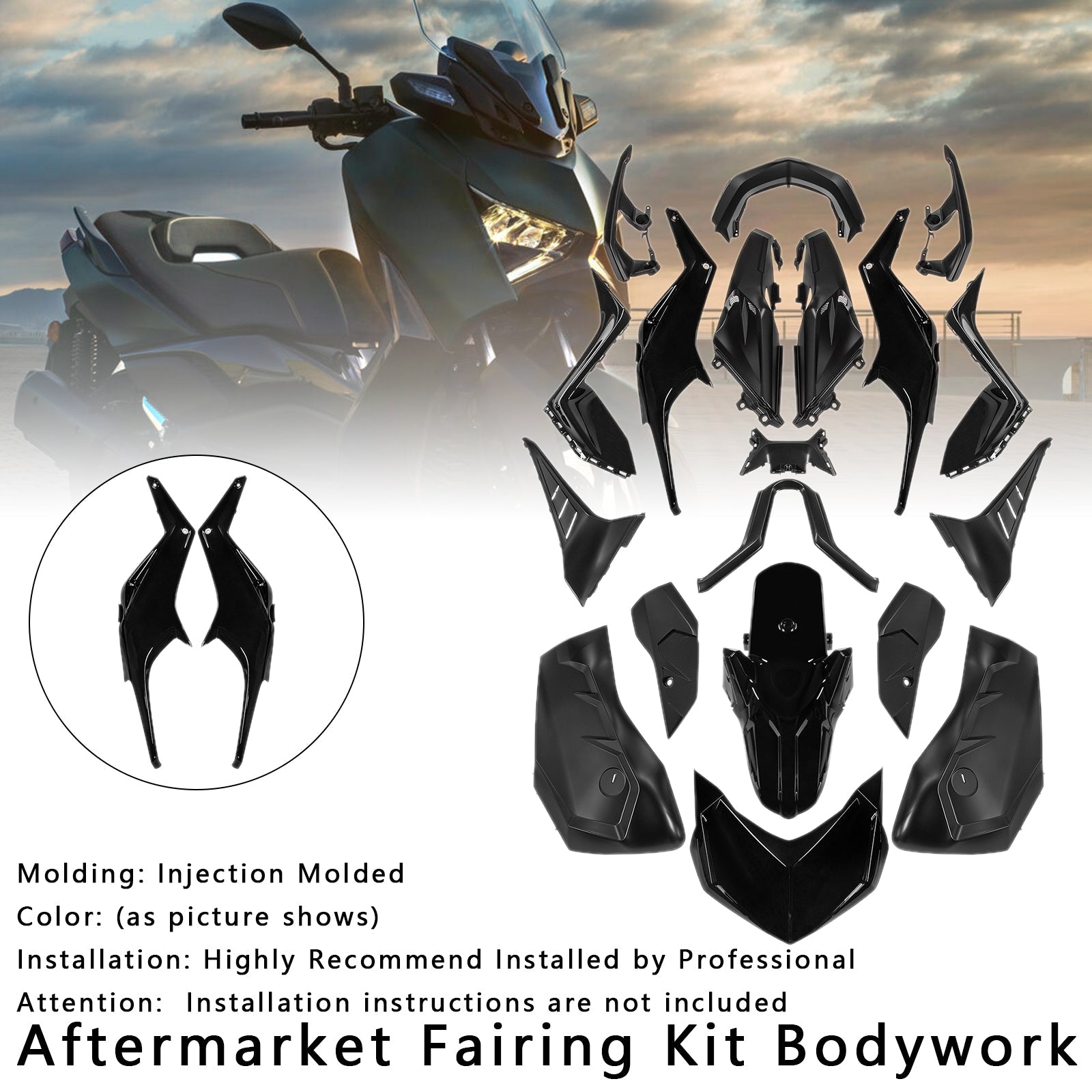 2023-2024 Yamaha X-MAX 300 XMAX Injection Bodywork Fairing Kit