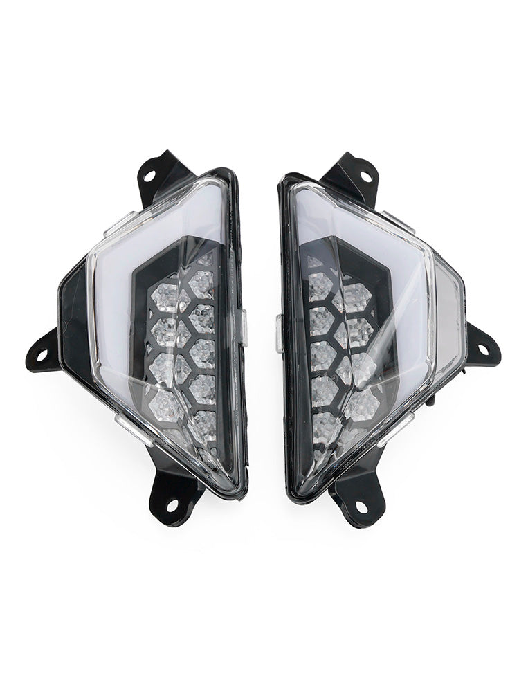 LED Front Turn Signal Light For KAWASAKI NINJA 300 400 650 ZX-6R ZX-4RR 2013+ Clear
