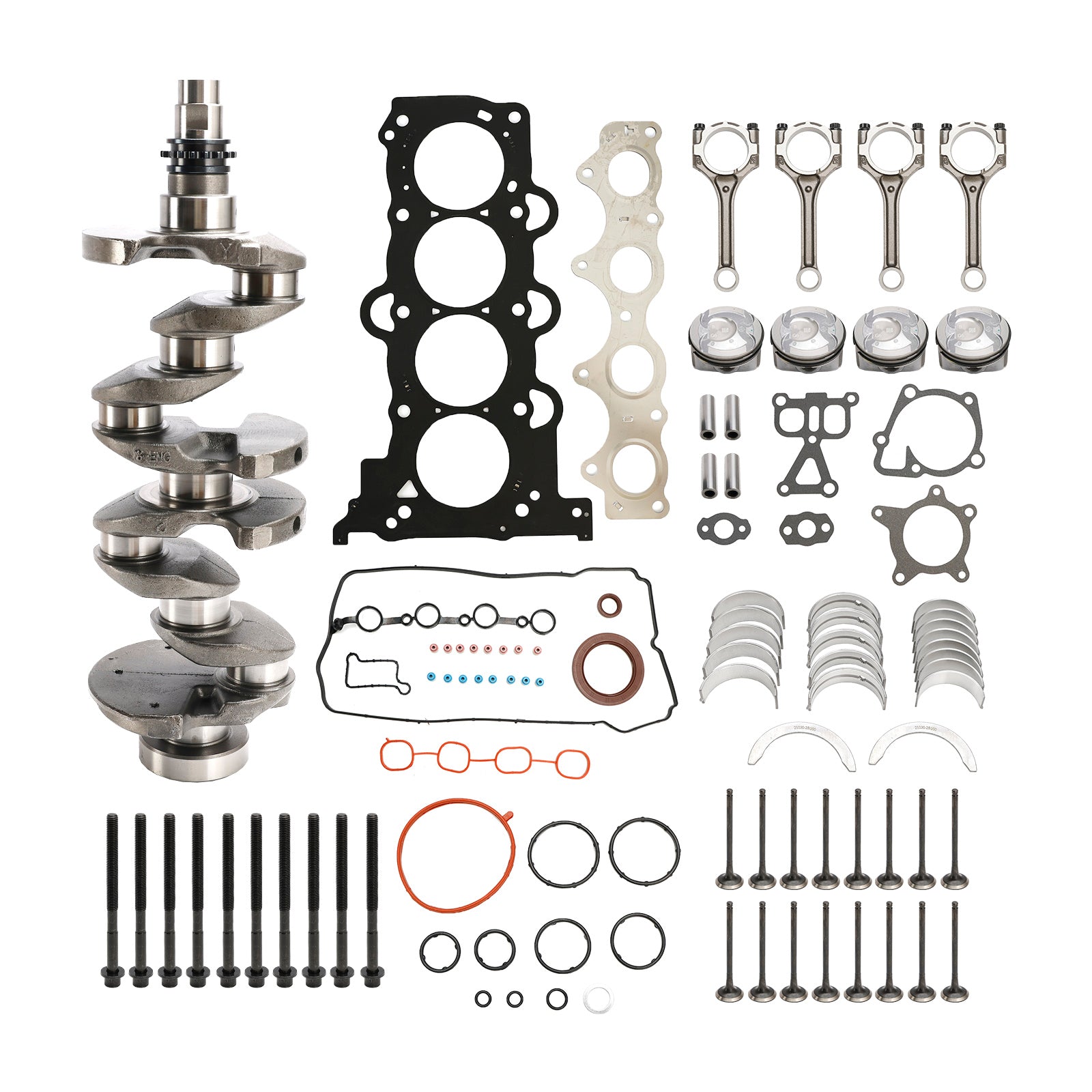 2013-2019 Kia Soul (PS) Carens (RP) G4FD 1.6L Engine Rebuild Overhaul Kit w/Crankshaft & Connecting Rod