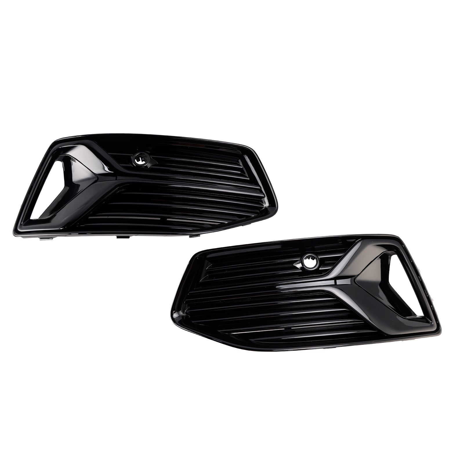 2019-2023 Audi A6 C8 2PCS Front Bumper Fog Light Cover Grill Grille