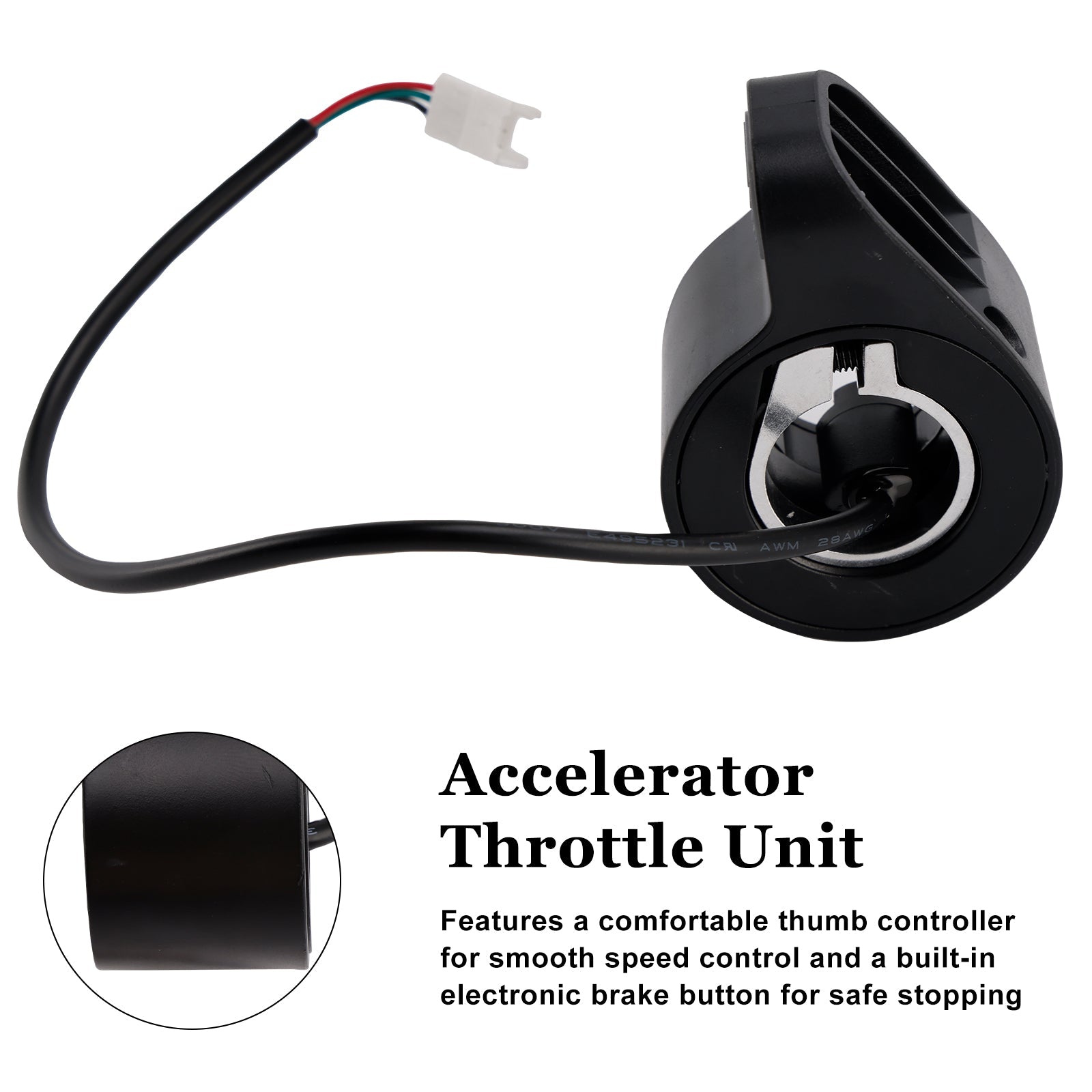 Accelerator Throttle Unit For Xiaomi 4 Pro (1st Gen) Electric Scooter Gray