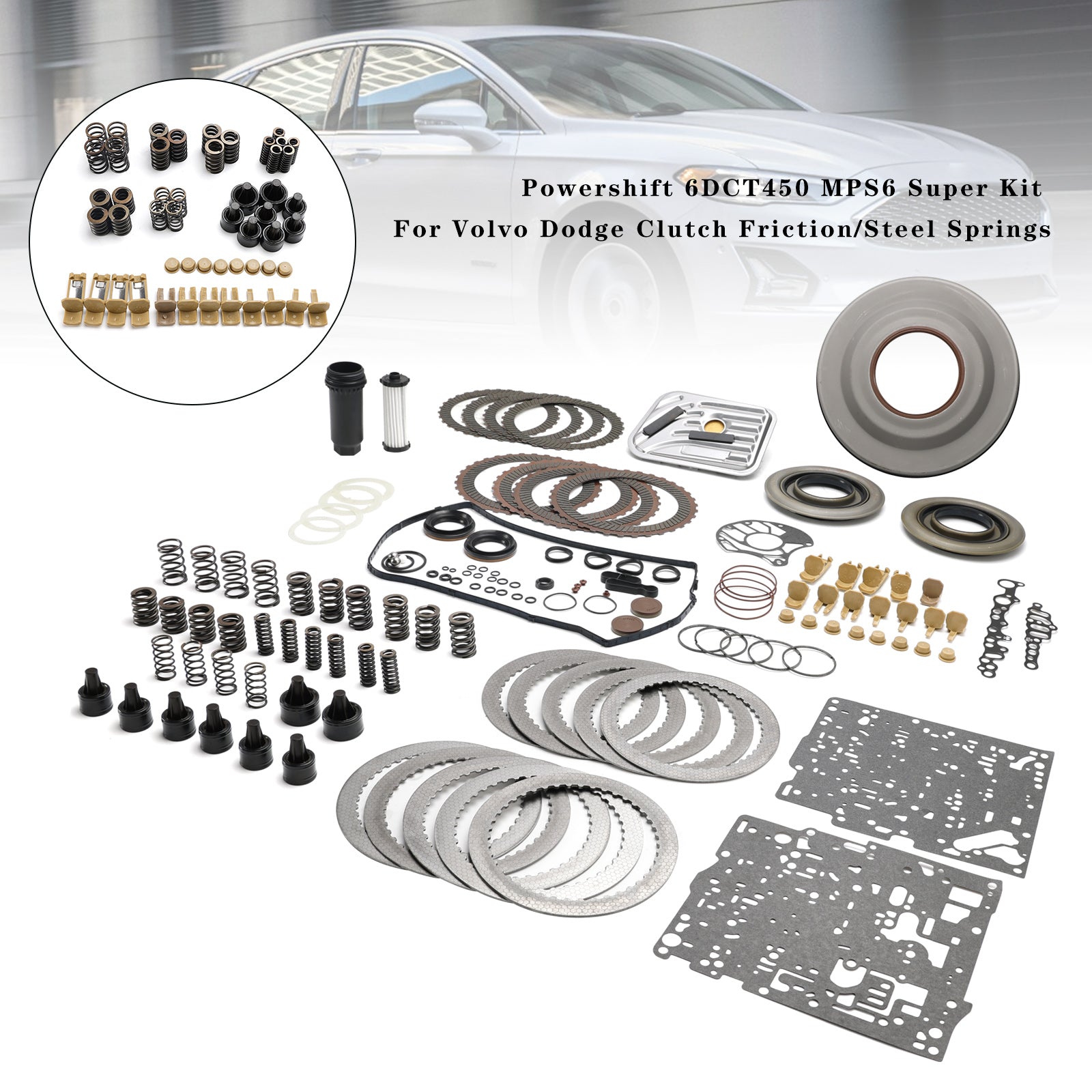 Borg Warner MPS6 6DCT450 Complete Repair Master Kit – Powershift 6 Speed DSG, Ford Volvo