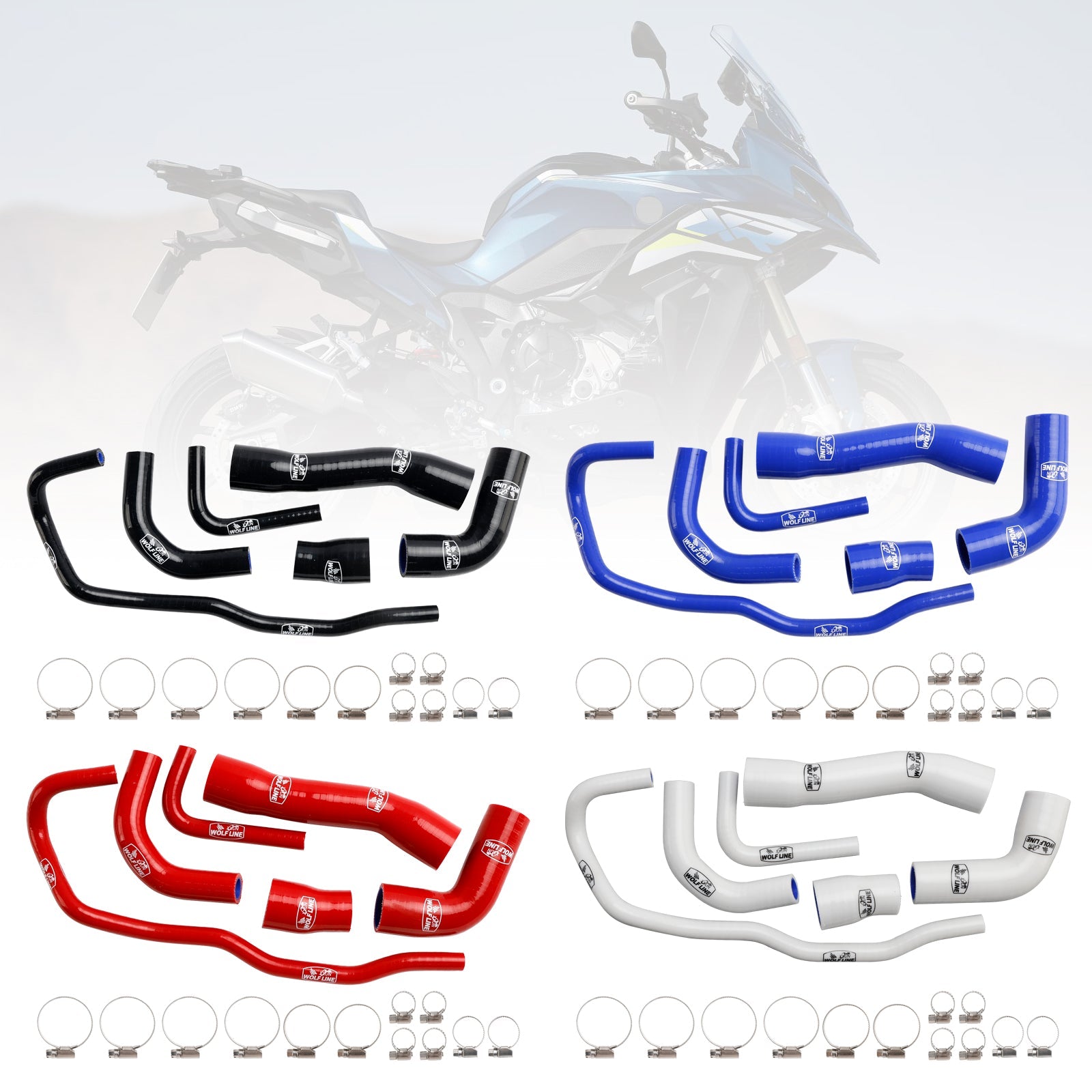 Silicone Radiator coolant Hose kit For BMW S1000XR 2021-2024