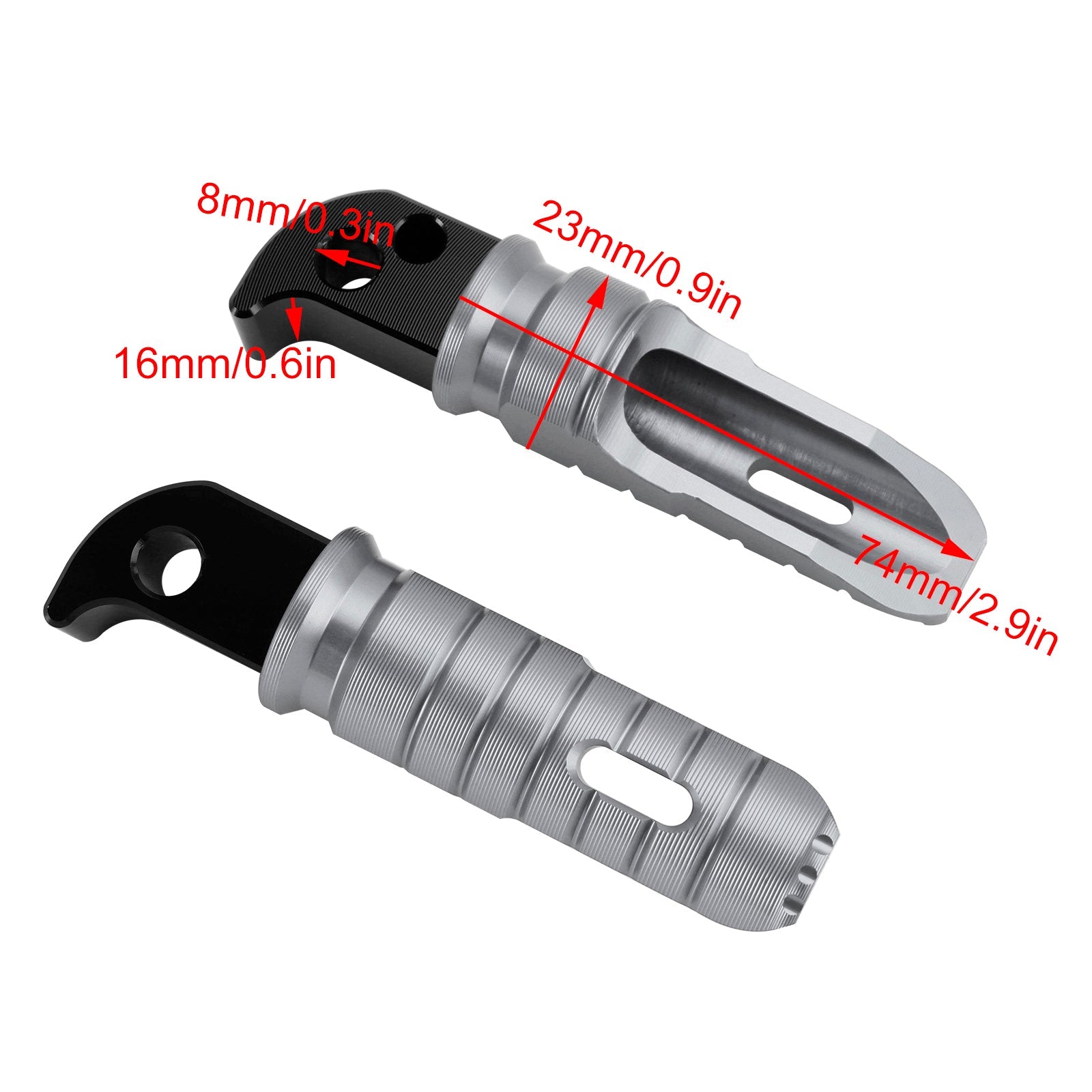 Rear Footrests Foot Peg fit for Yamaha YZF R7 MT07 MT09 Tracer 9/ GT/ GT+ 21-24