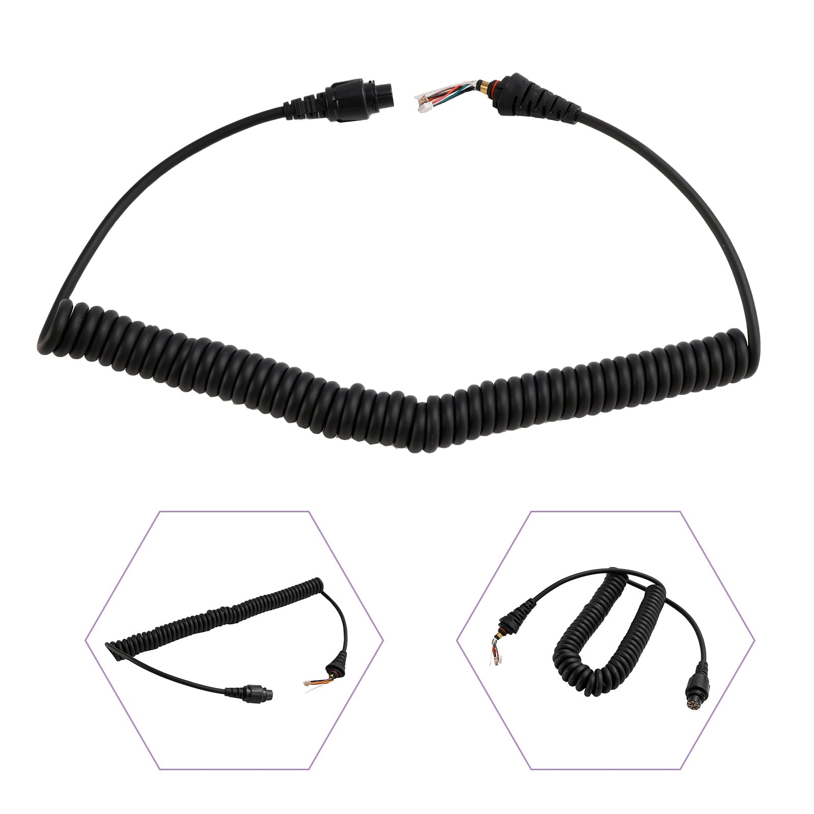 Car SM25A1 Display Screen Hand Microphone Cable For Hytera RD620 MT680 MT68plus