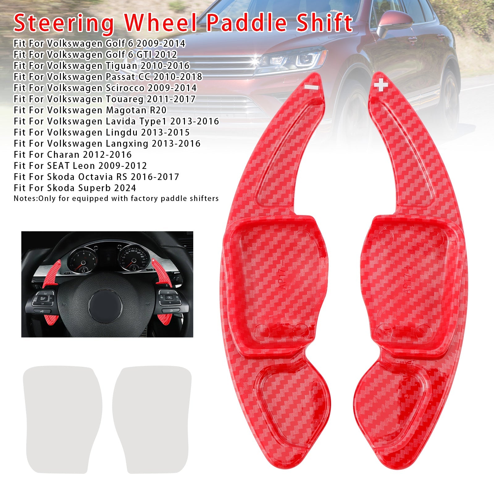 Steering Wheel Paddle Shifter Extension For SEAT VW Scirocco