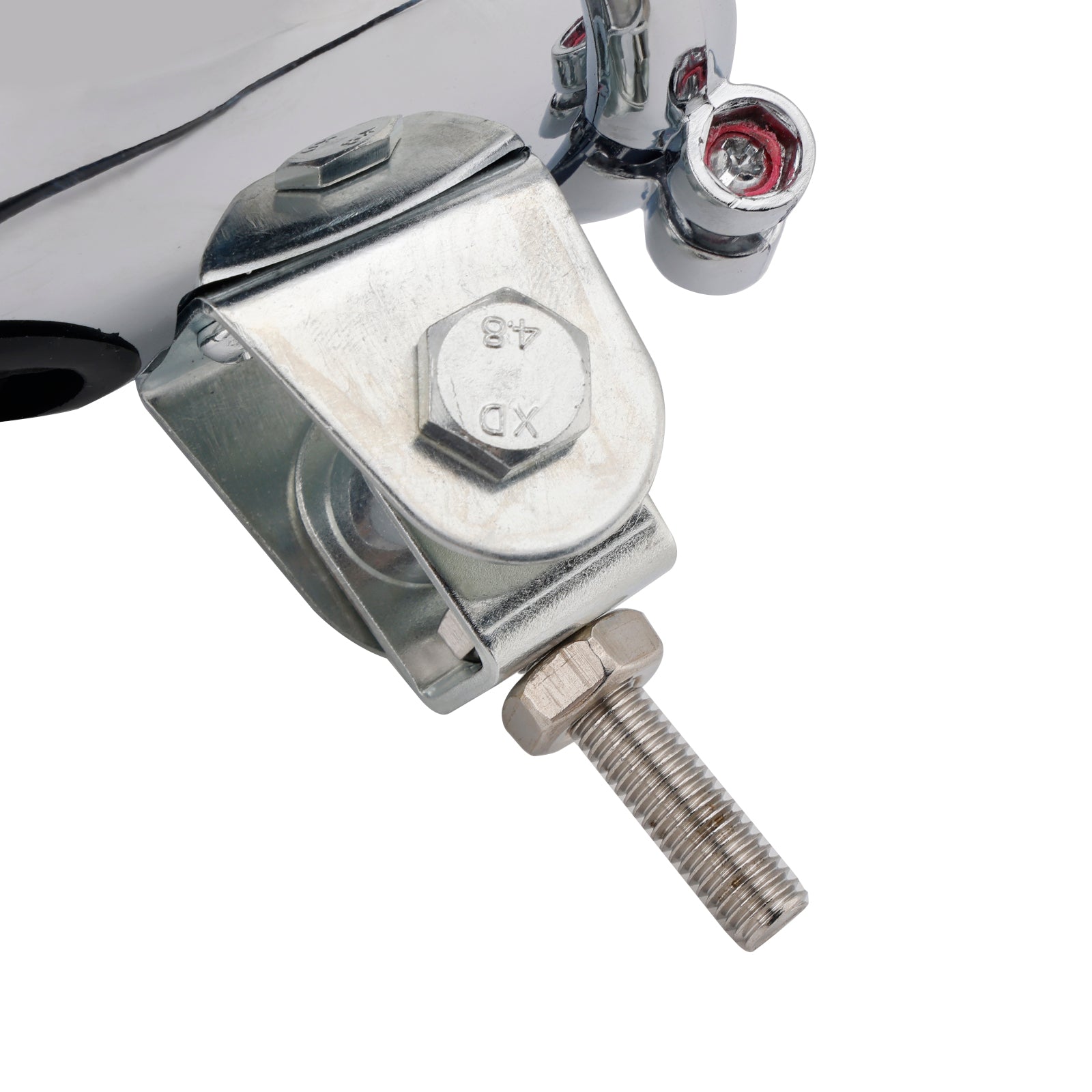 #D62 Headlight Lamp Spotlight Universal Coler Switch Fits Chrome For Motorcycle