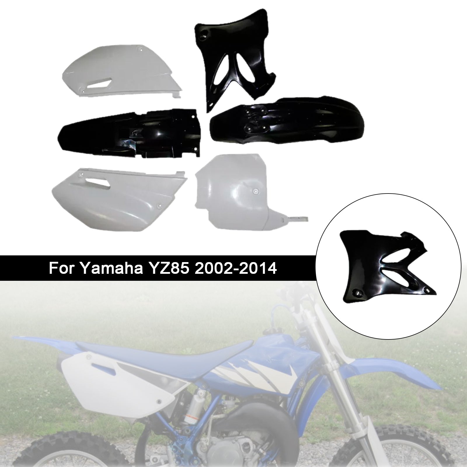 Body Plastic Kit Fender Fairing For Yamaha YZ85 2002-2014