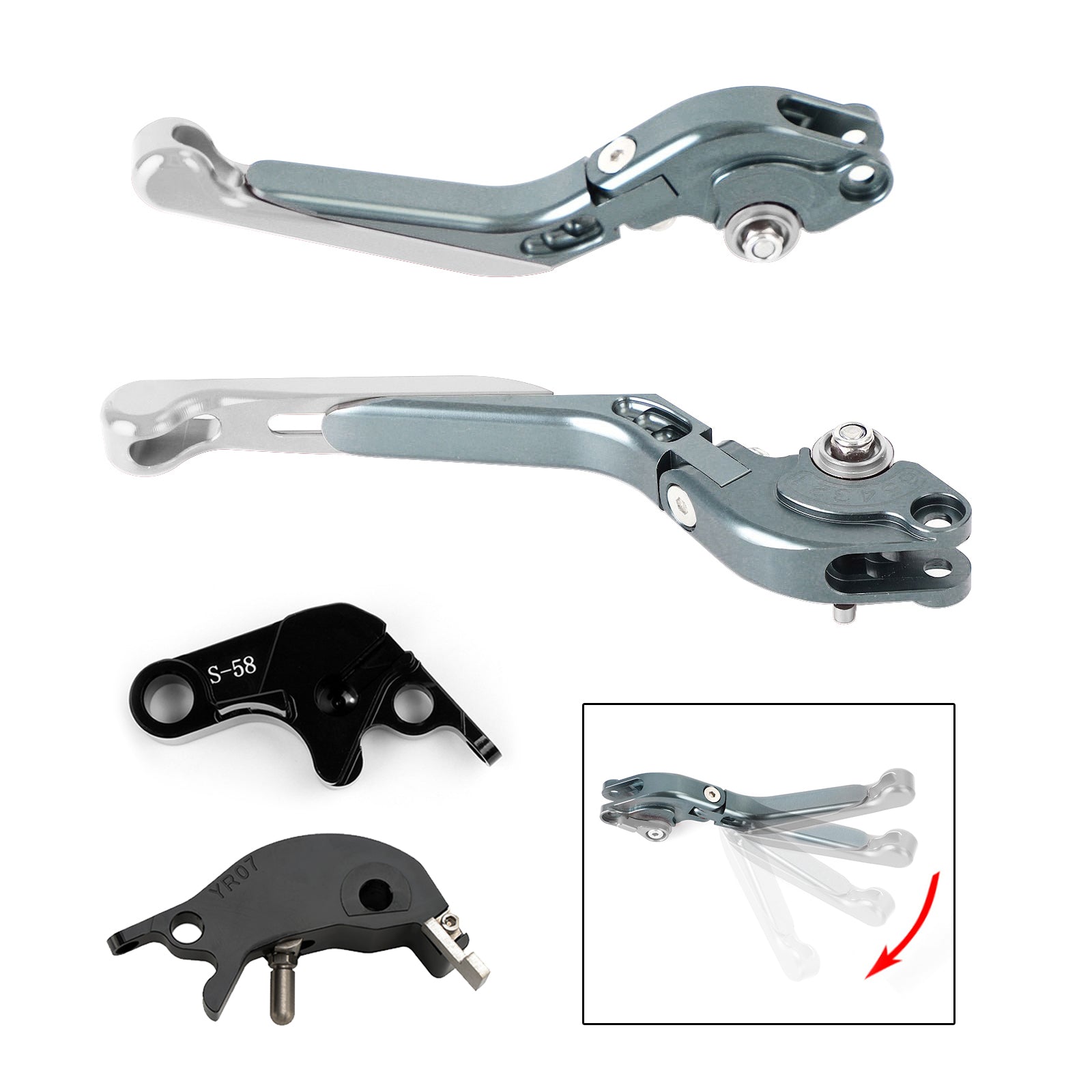 Adjustable Clutch Brake Lever fit for YAMAHA YZF R7 MT-10/SP FZ-10/SP 2022-23