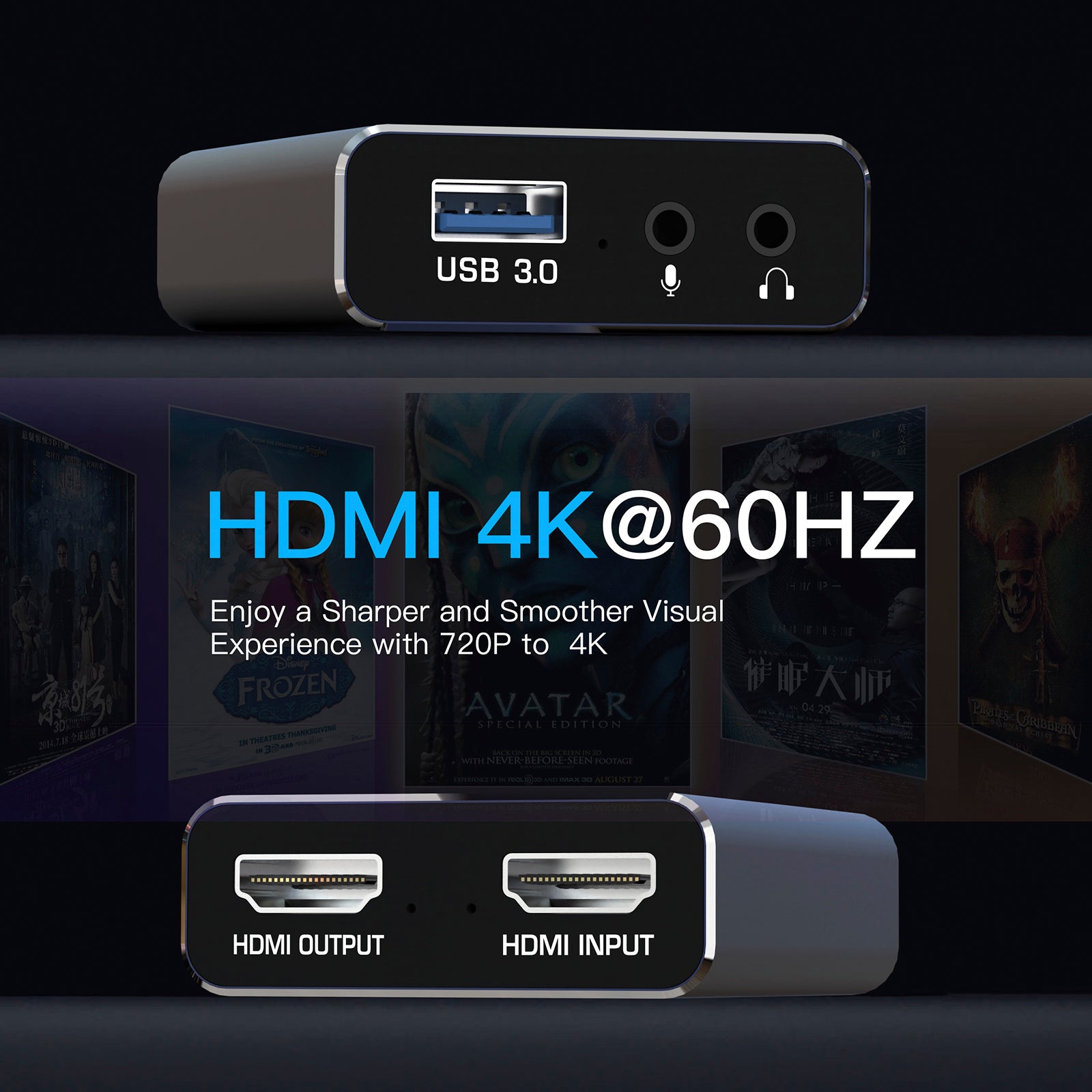 HDMI Acquisition Card 4K Video Live Set-tTop Box Recording Audio Acquisition
