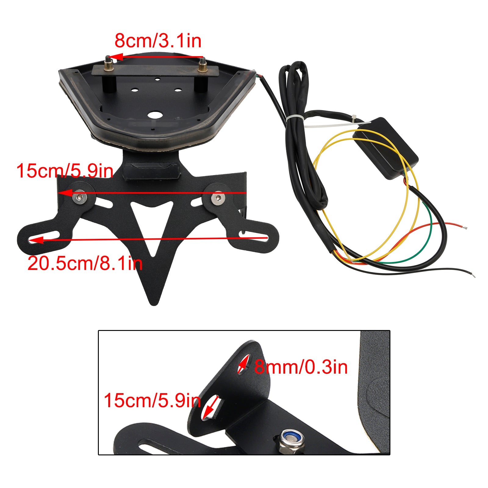 알루미늄 합금 번호판 홀더 브래킷 BMW S1000RR 2021-2024에 적합합니다.