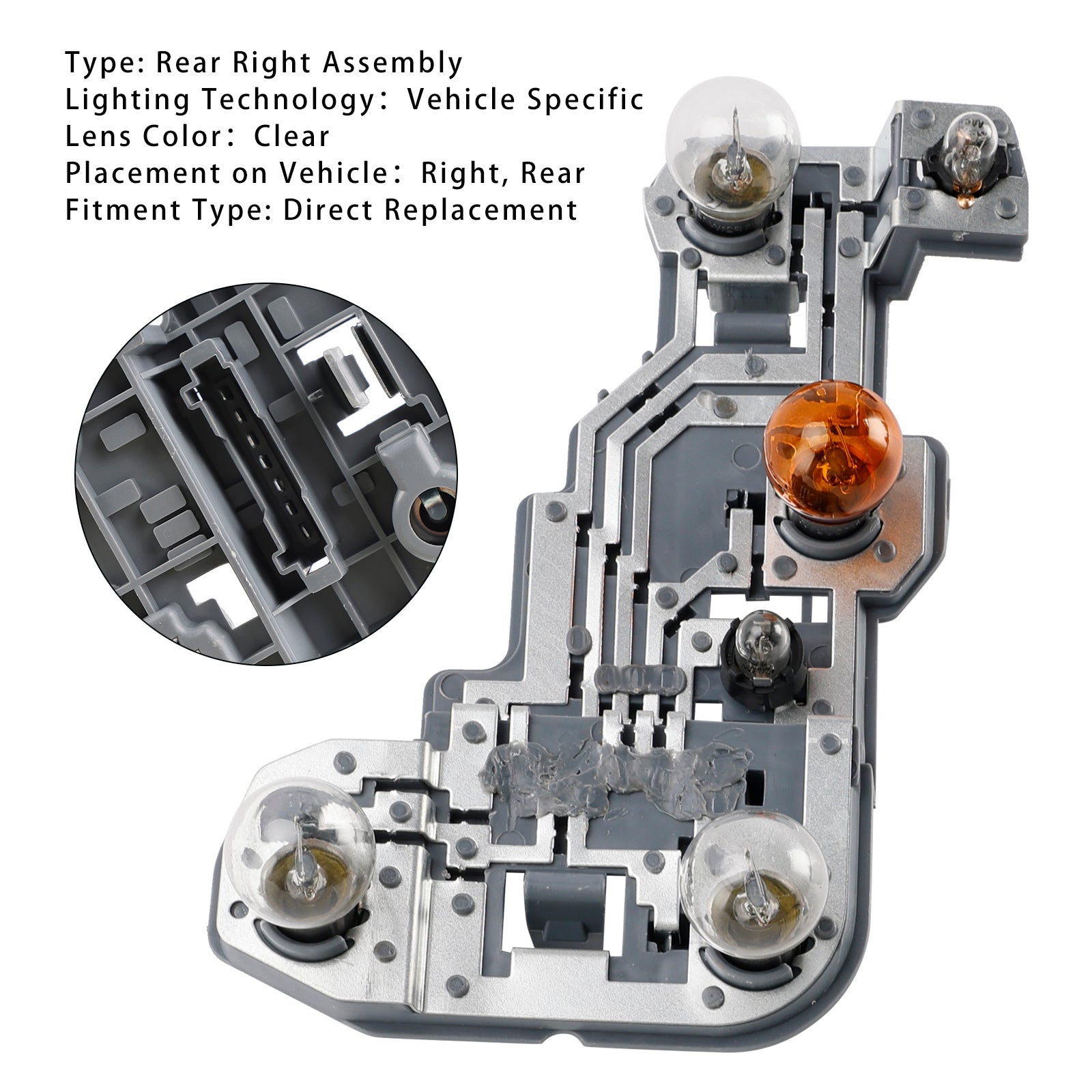 2007-2010 Mercedes-Benz S204 C Estate RH Rear Lamp Bulb Holder A2048201800